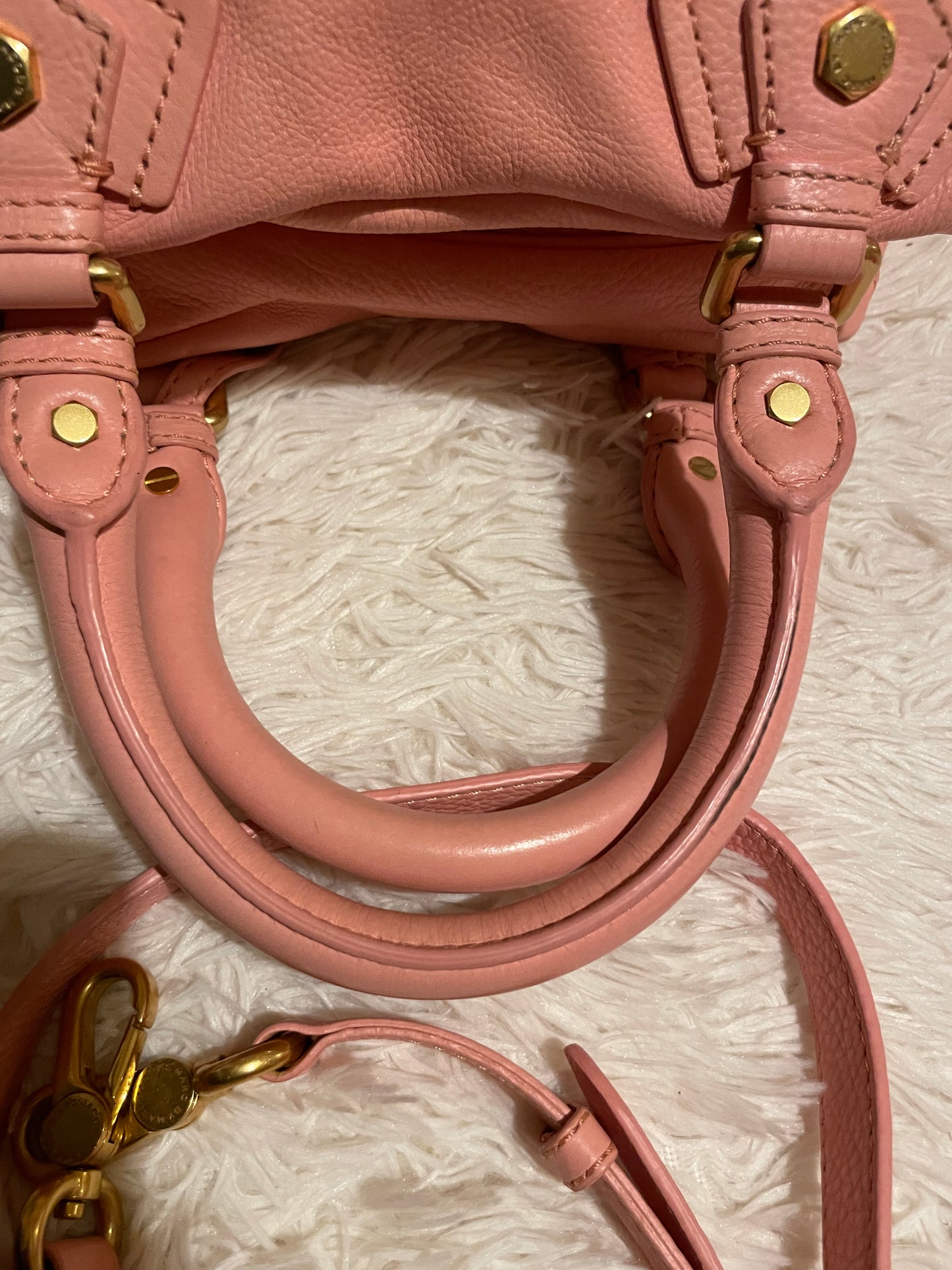 Marc by Marc Jacobs Classic Q Baby Aidan Satchel in Blush Pink