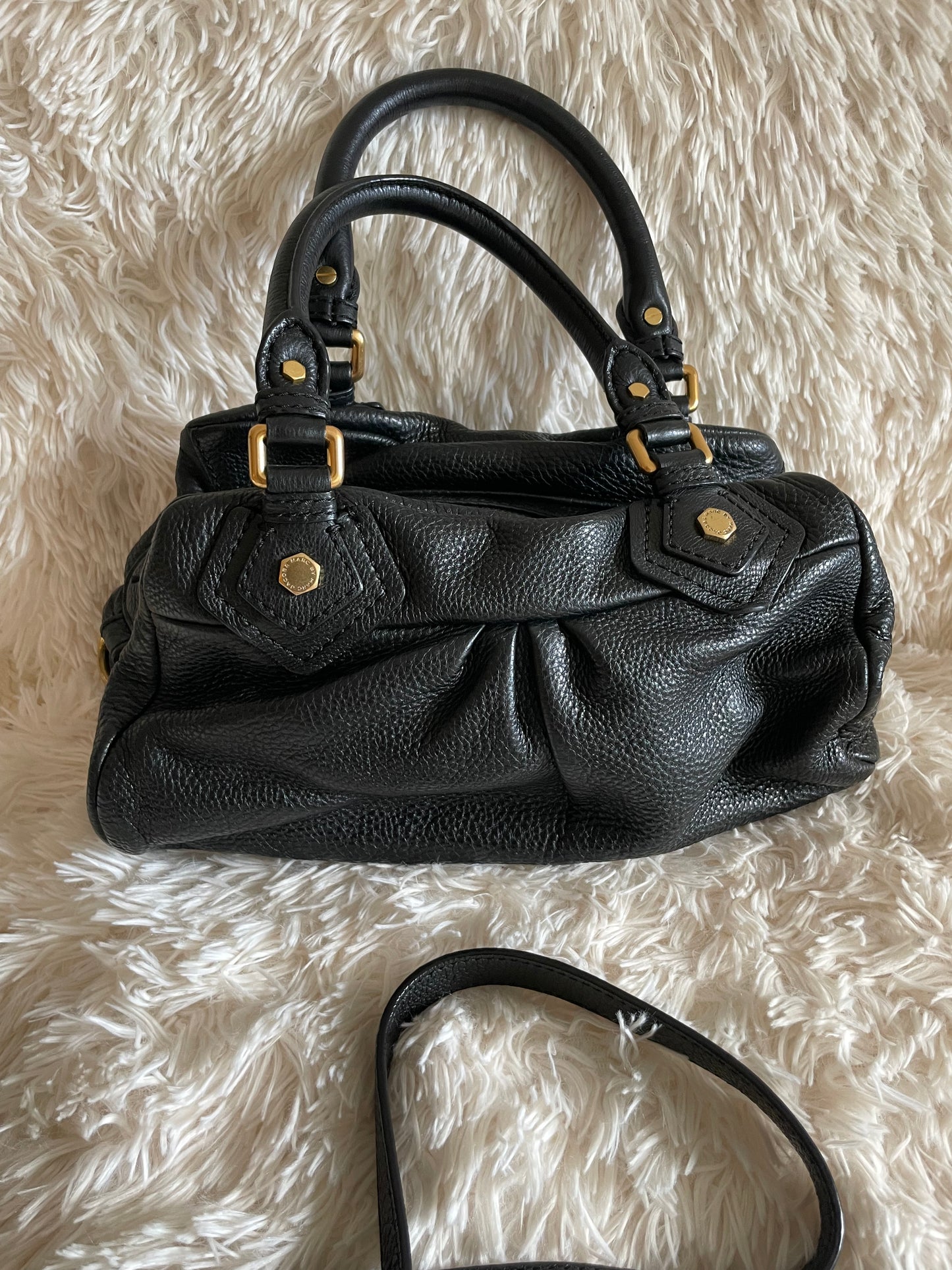 Marc by Marc Jacobs Classic Q Baby Aidan Satchel – Black