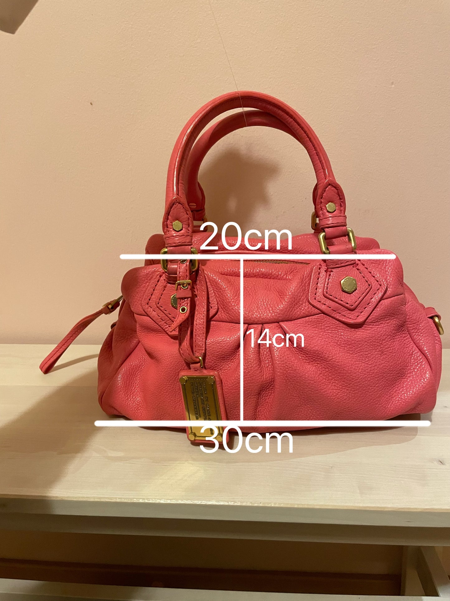 Marc by Marc Jacobs Classic Q Hillier Satchel – Coral Pink