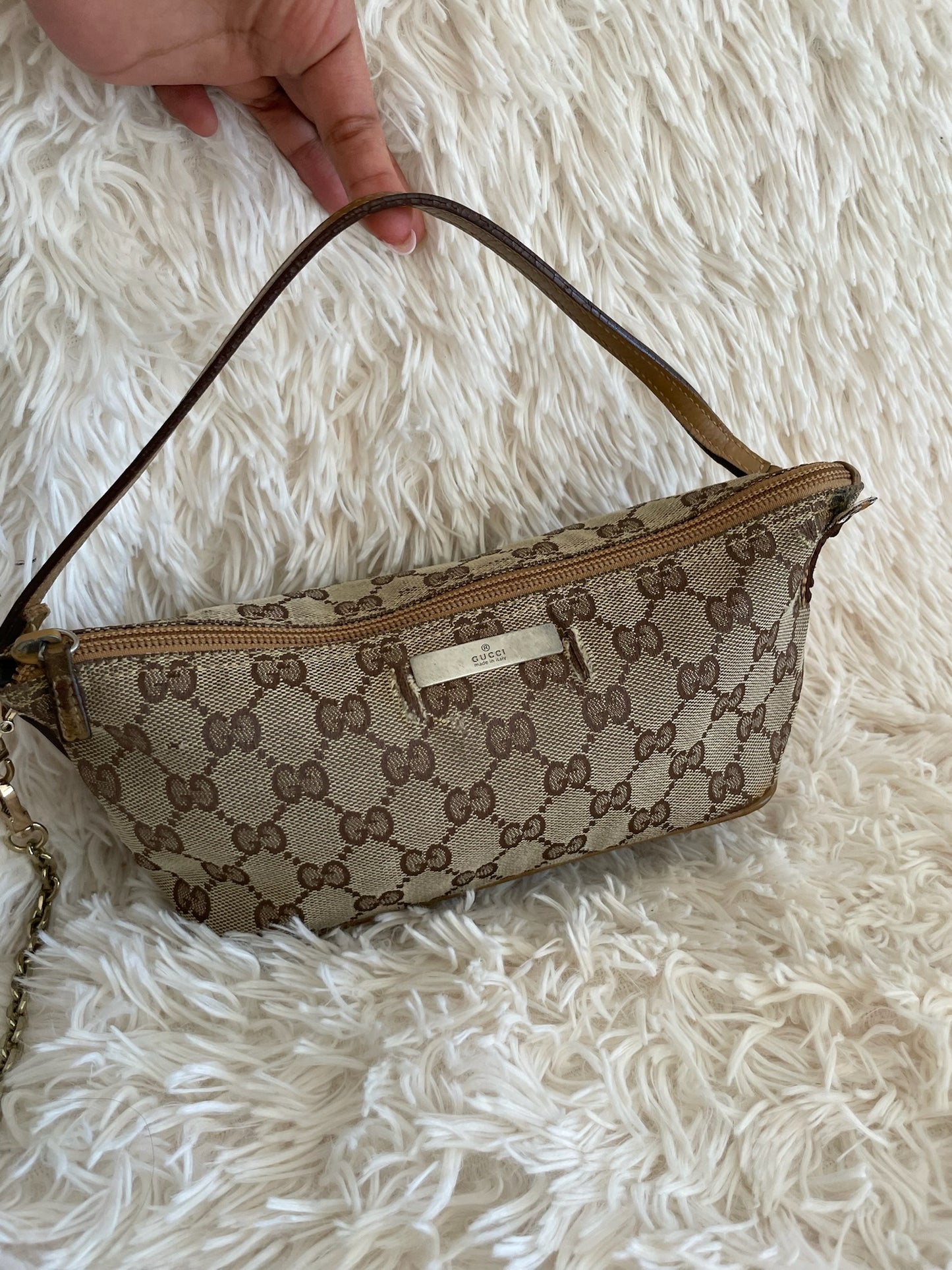 Gucci GG Canvas Mini Bag – Beige/Brown