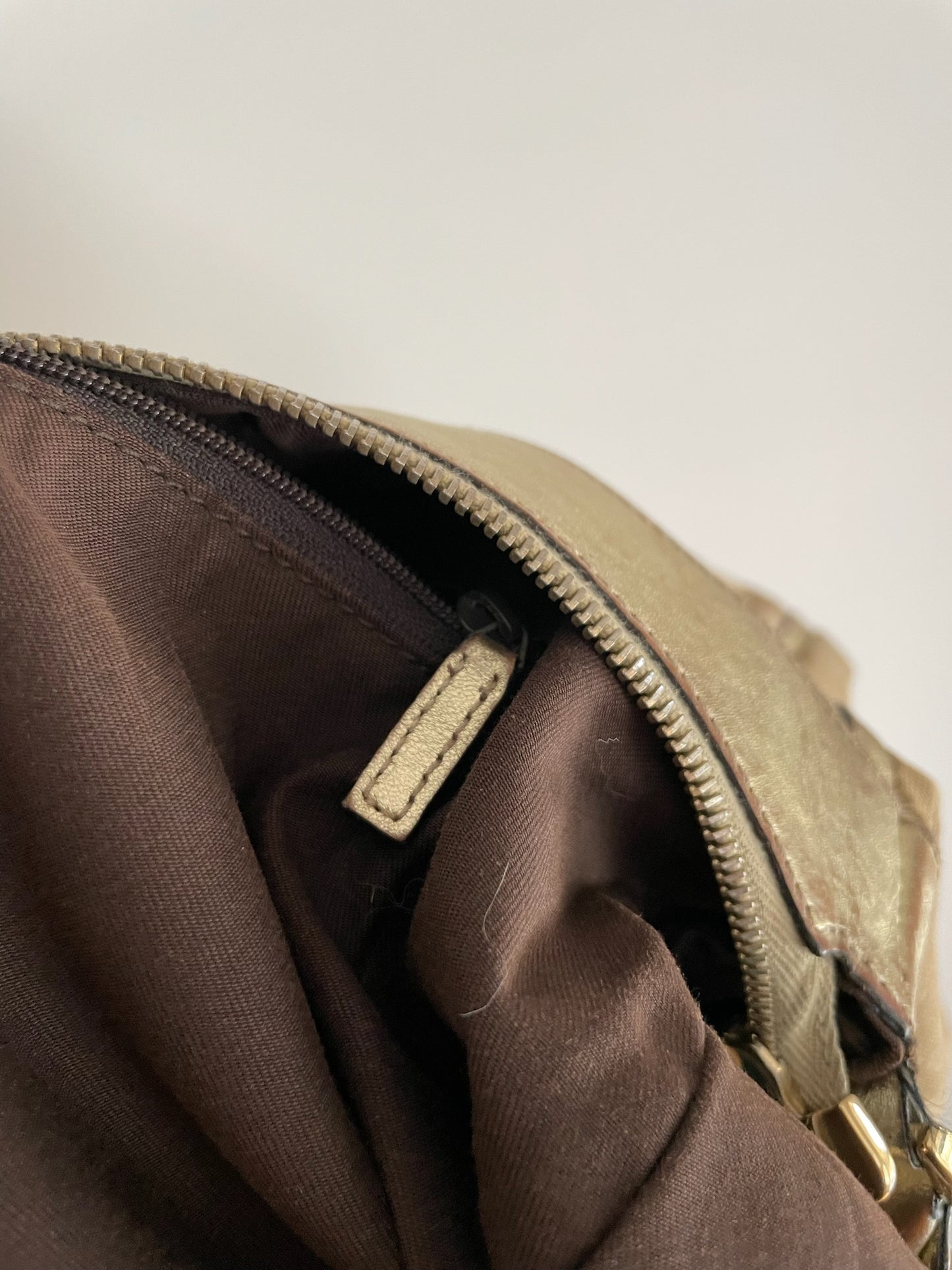 Gucci GG Canvas Hobo Bag – Gold Trim