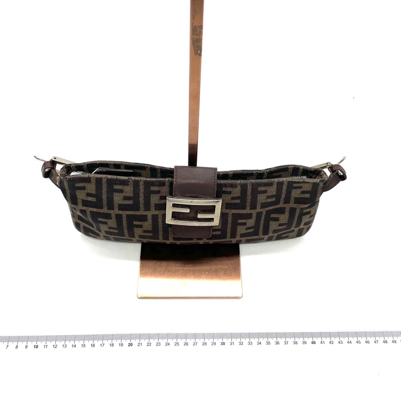 Fendi Baguette Bag – FF Monogram Canvas, Brown