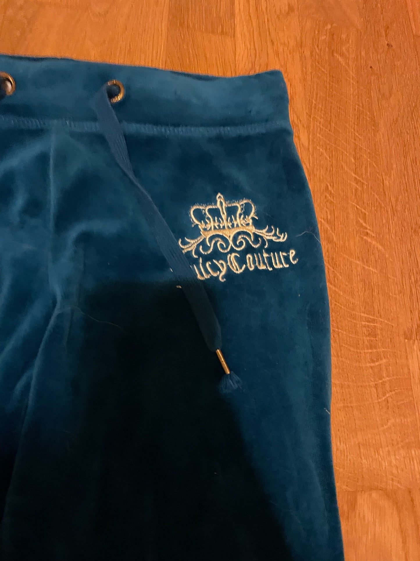 Juicy Couture Velour Tracksuit Set – Teal Blue, Hoodie & Pants