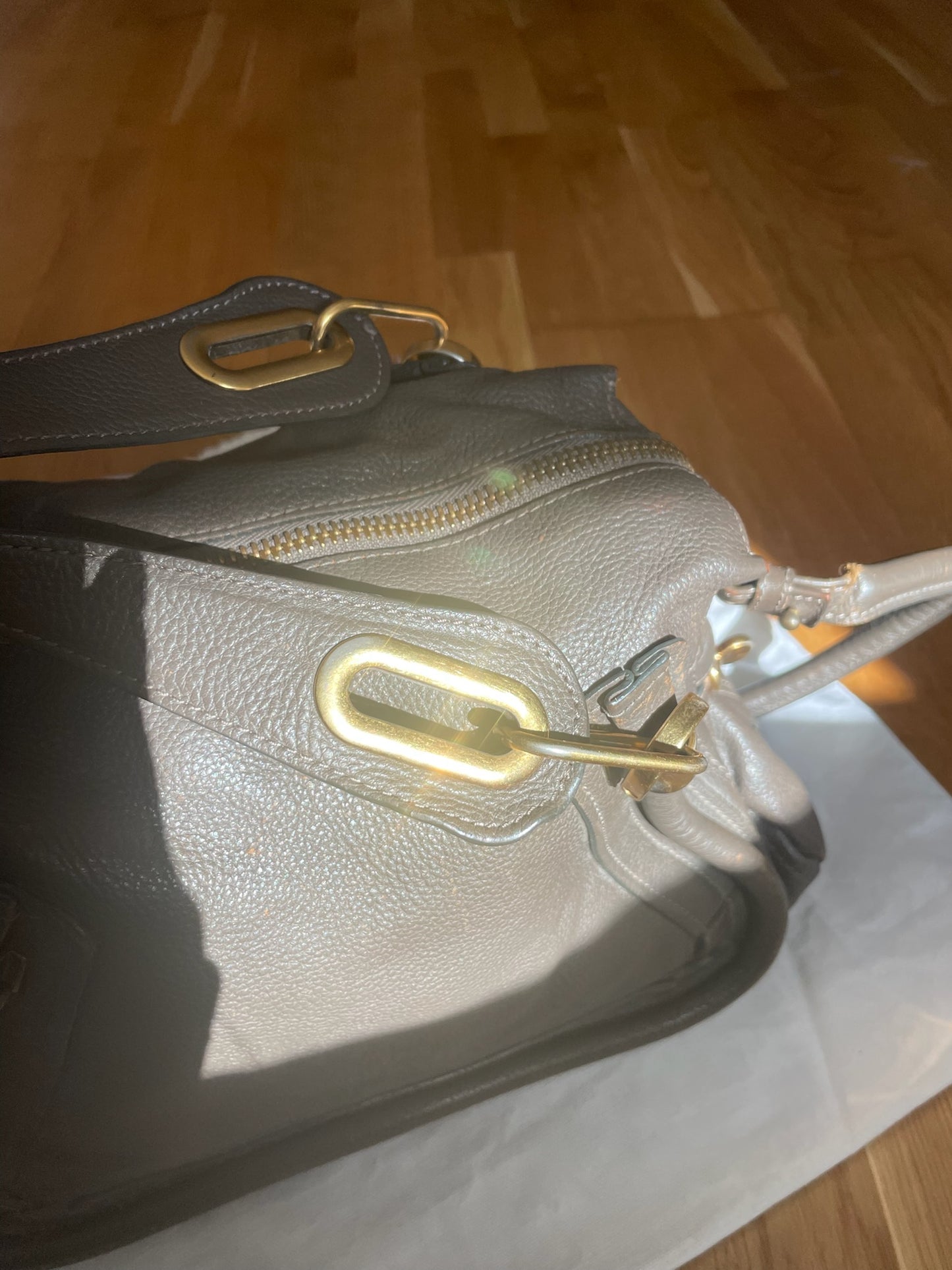 Chloé Paraty Medium Satchel Bag– Black Grained Leather