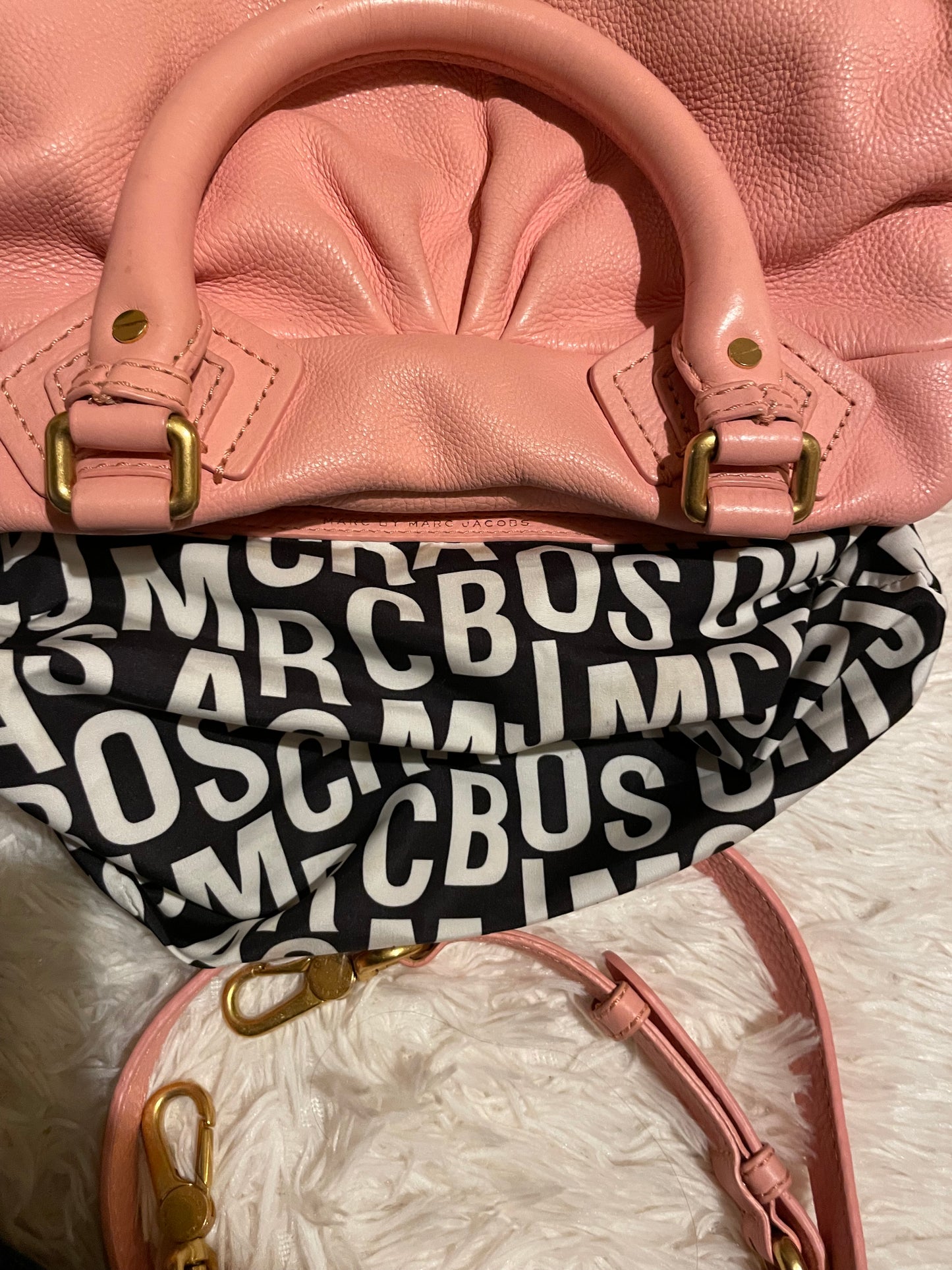 Marc by Marc Jacobs Classic Q Baby Aidan Satchel in Blush Pink