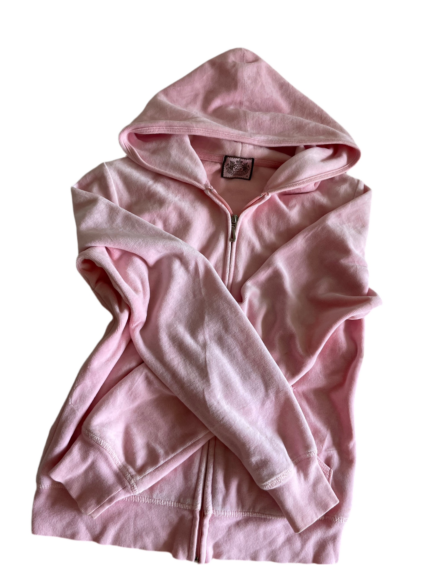 Juicy Couture Velour Hoodie – Pink, Size S