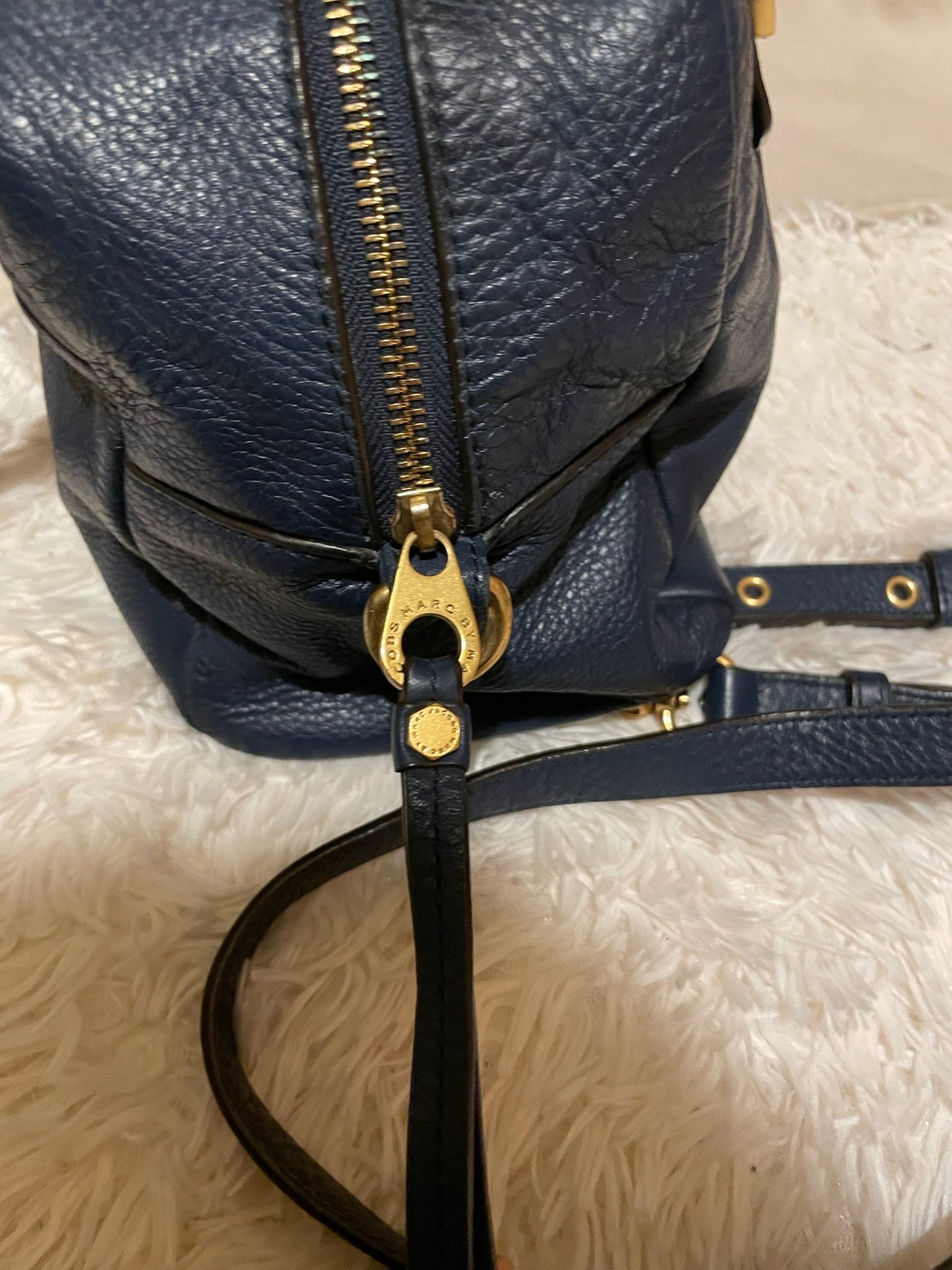 Marc by Marc Jacobs Classic Q Baby Aidan Satchel – Navy Blue