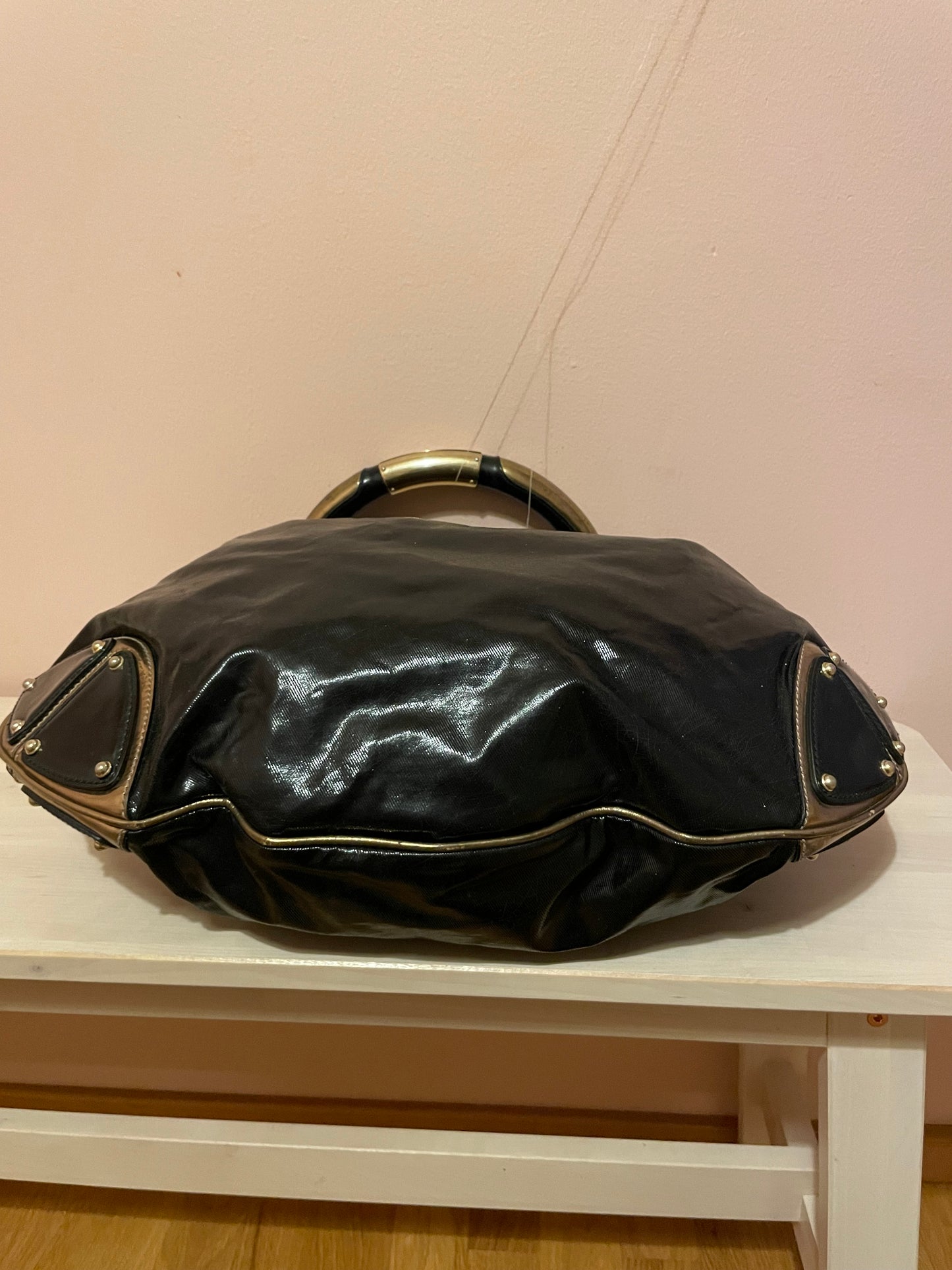 Gucci Indy Patent Ombre Leather Hobo Bag