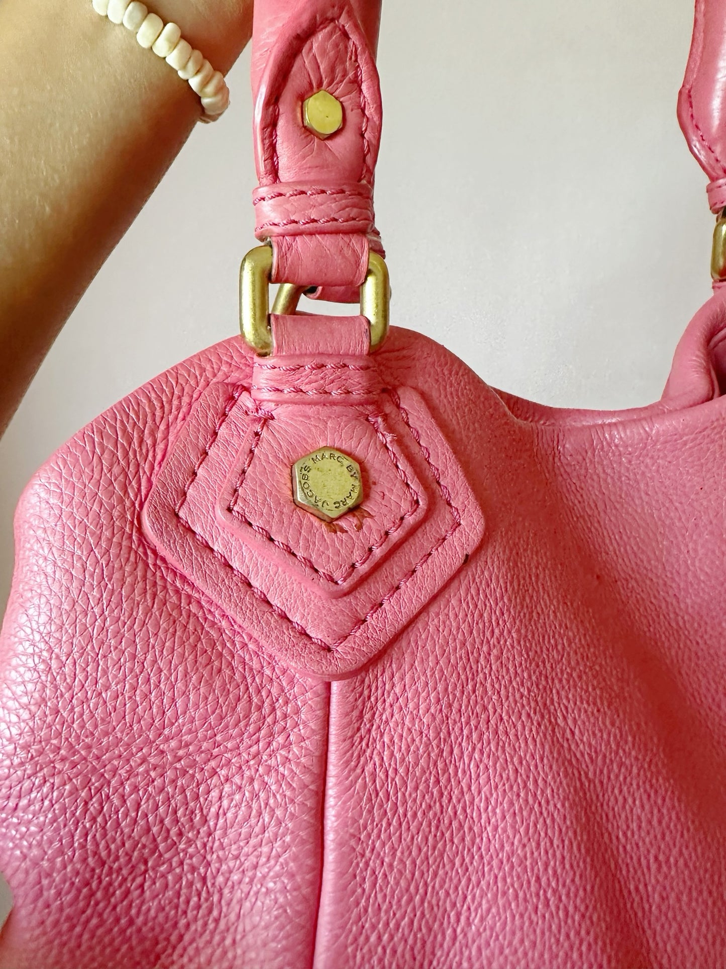 Marc by Marc Jacobs Classic Q Hillier Hobo Bag– Pink