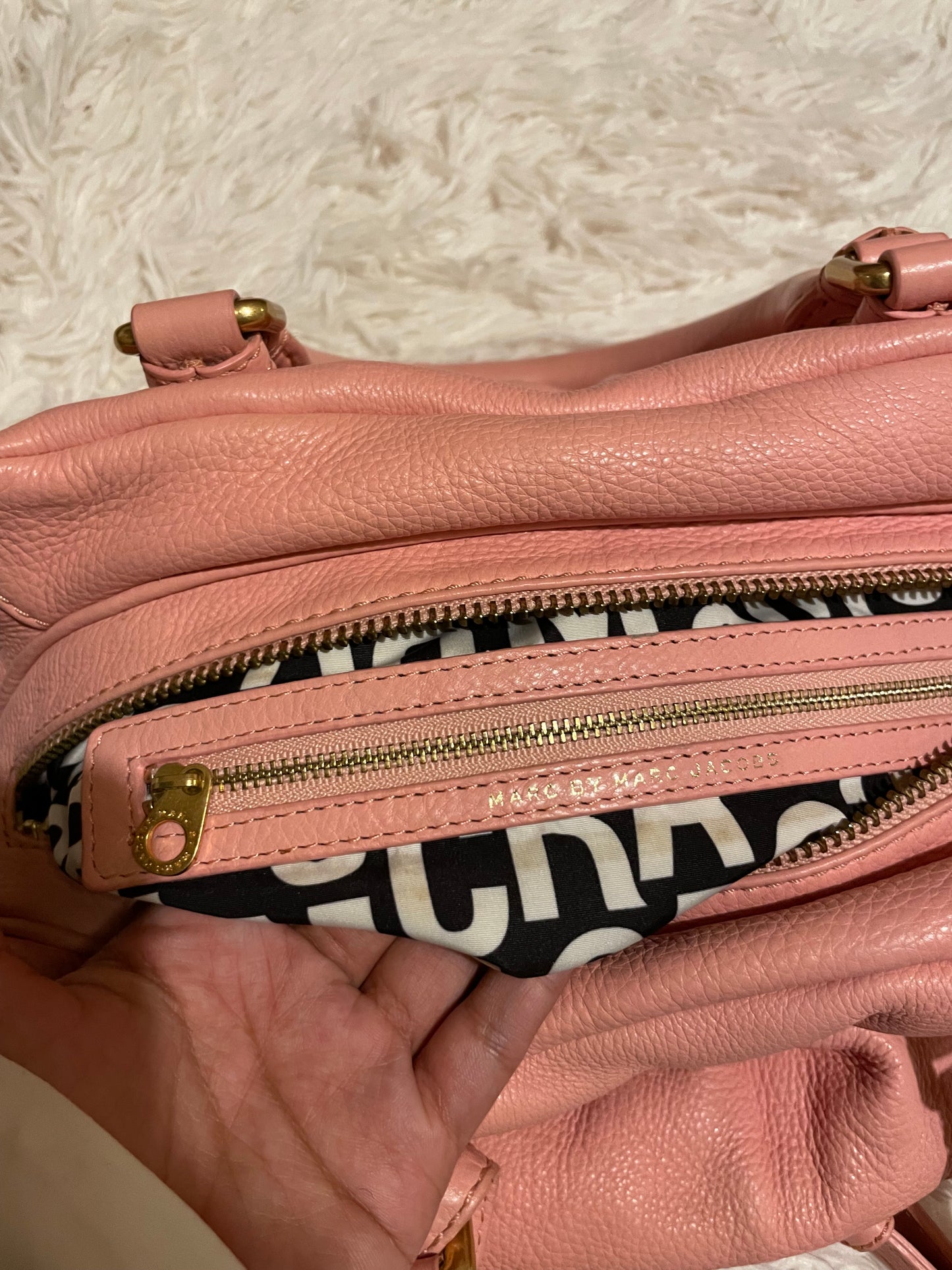 Marc by Marc Jacobs Classic Q Baby Aidan Satchel in Blush Pink