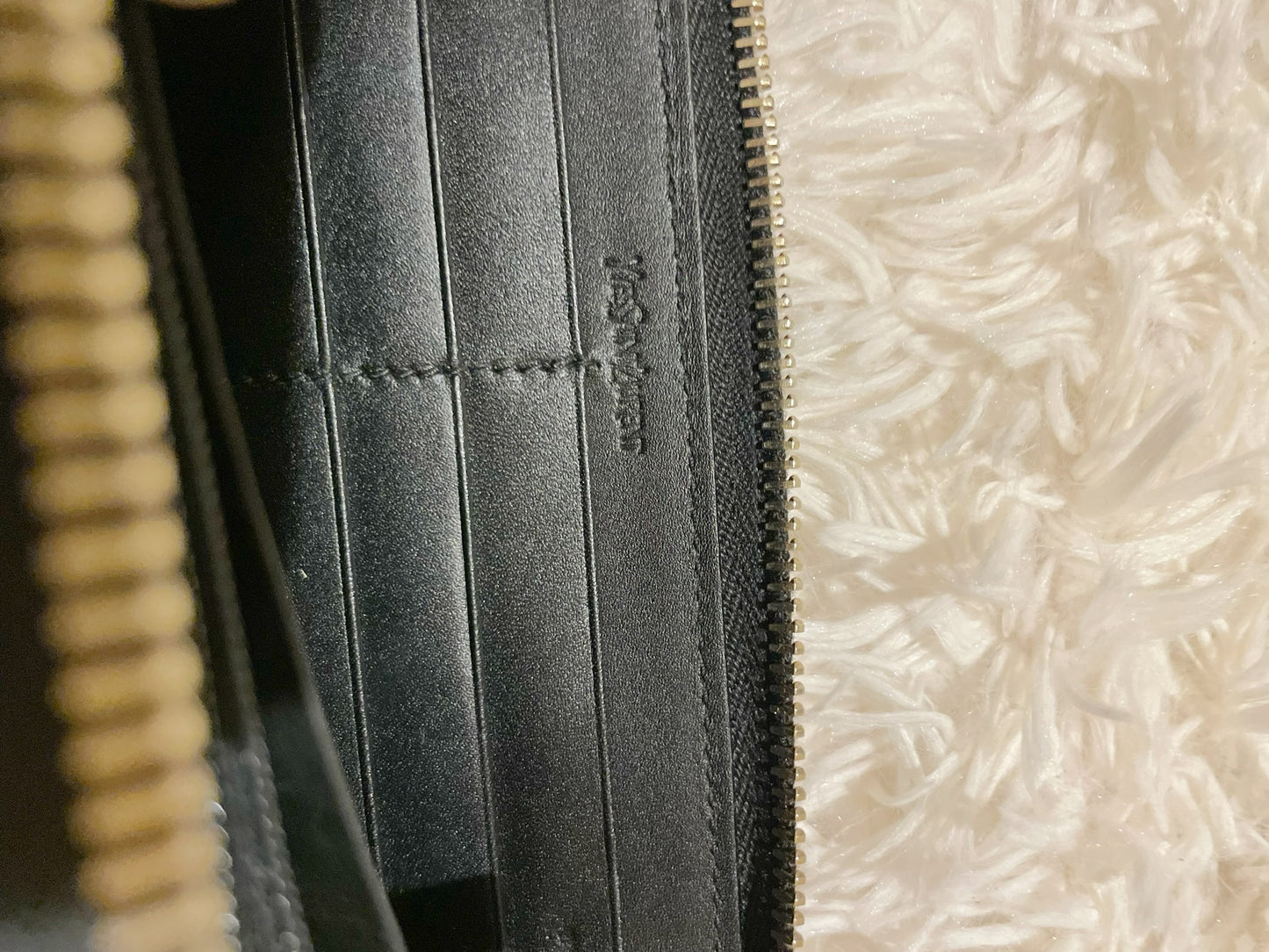 Saint Laurent Black Monogram Leather Wallet – YSL Logo Embossed