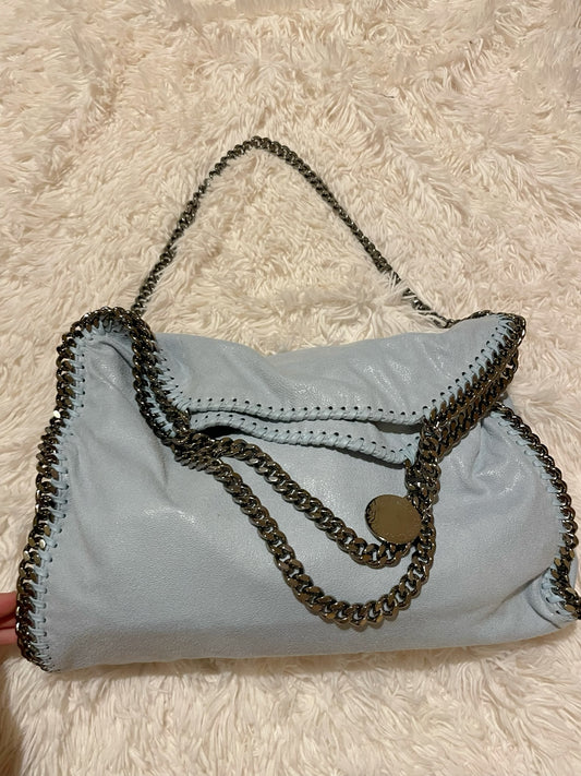 Stella McCartney Falabella Fold Over Tote – Light Blue