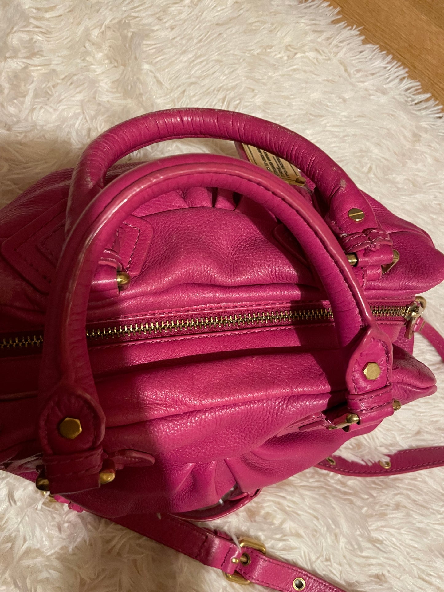 Marc by Marc Jacobs Classic Q Hillier Satchel – Hot Pink