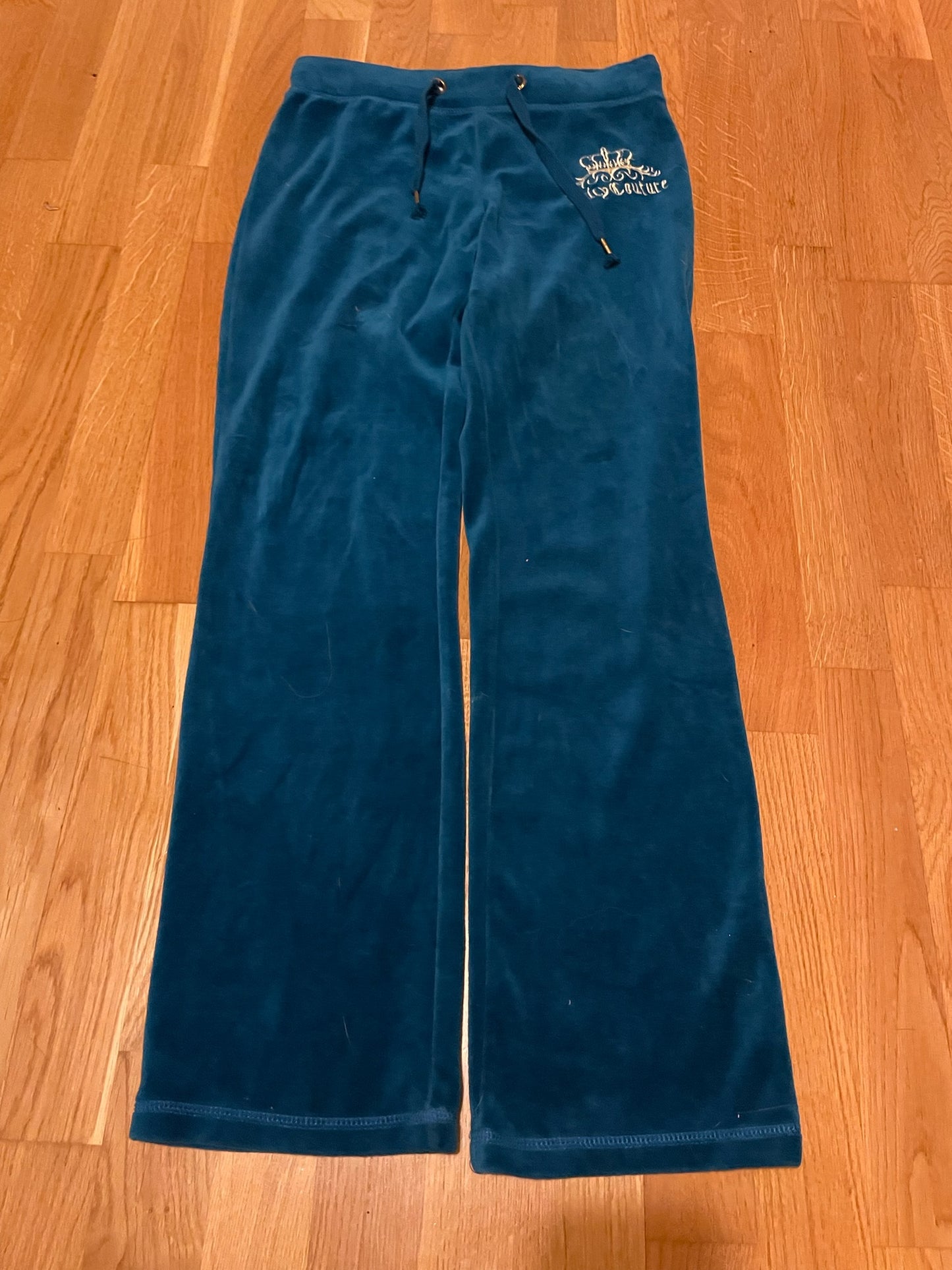 Juicy Couture Velour Tracksuit Set – Teal Blue, Hoodie & Pants