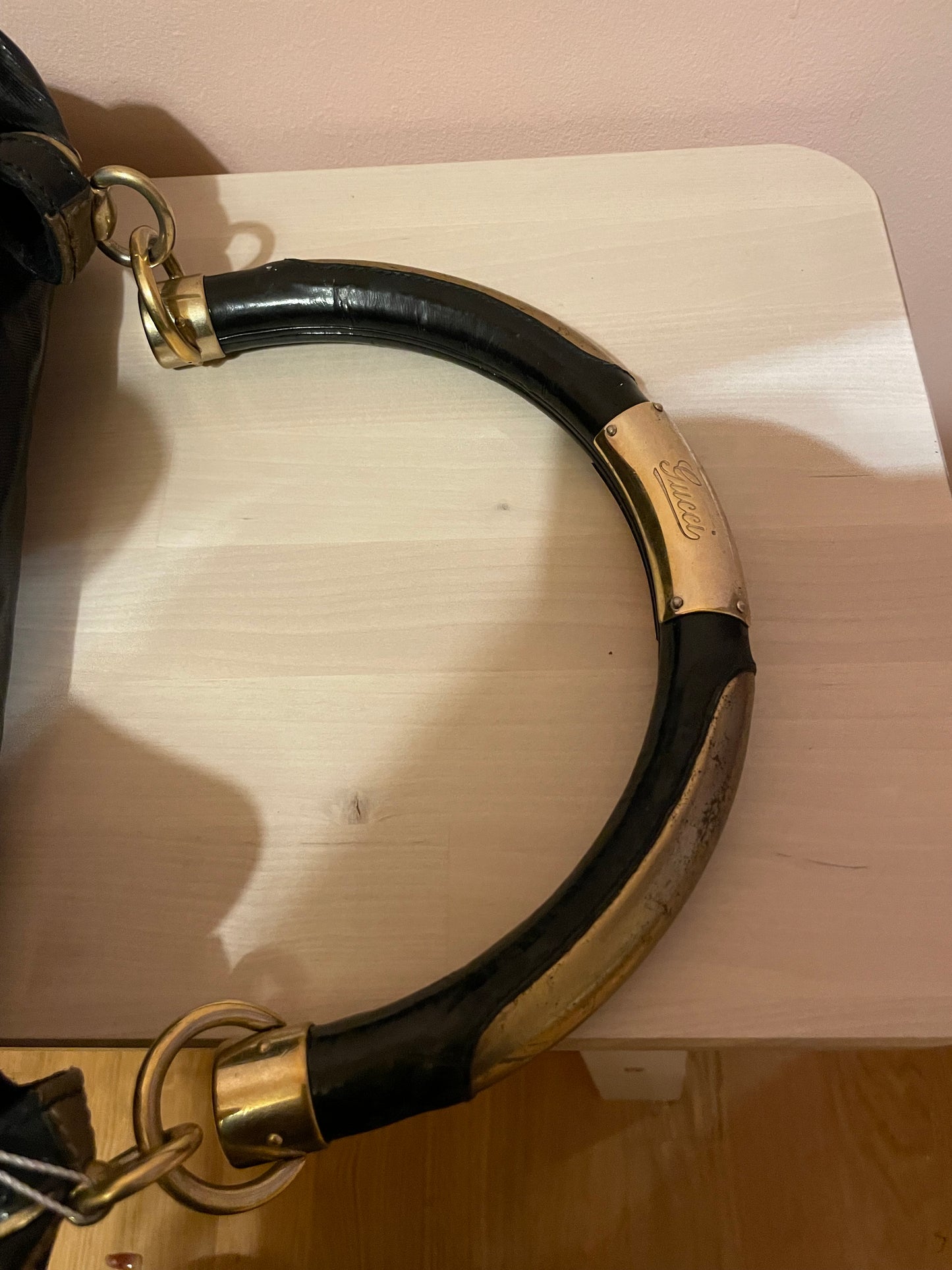 Gucci Indy Patent Ombre Leather Hobo Bag