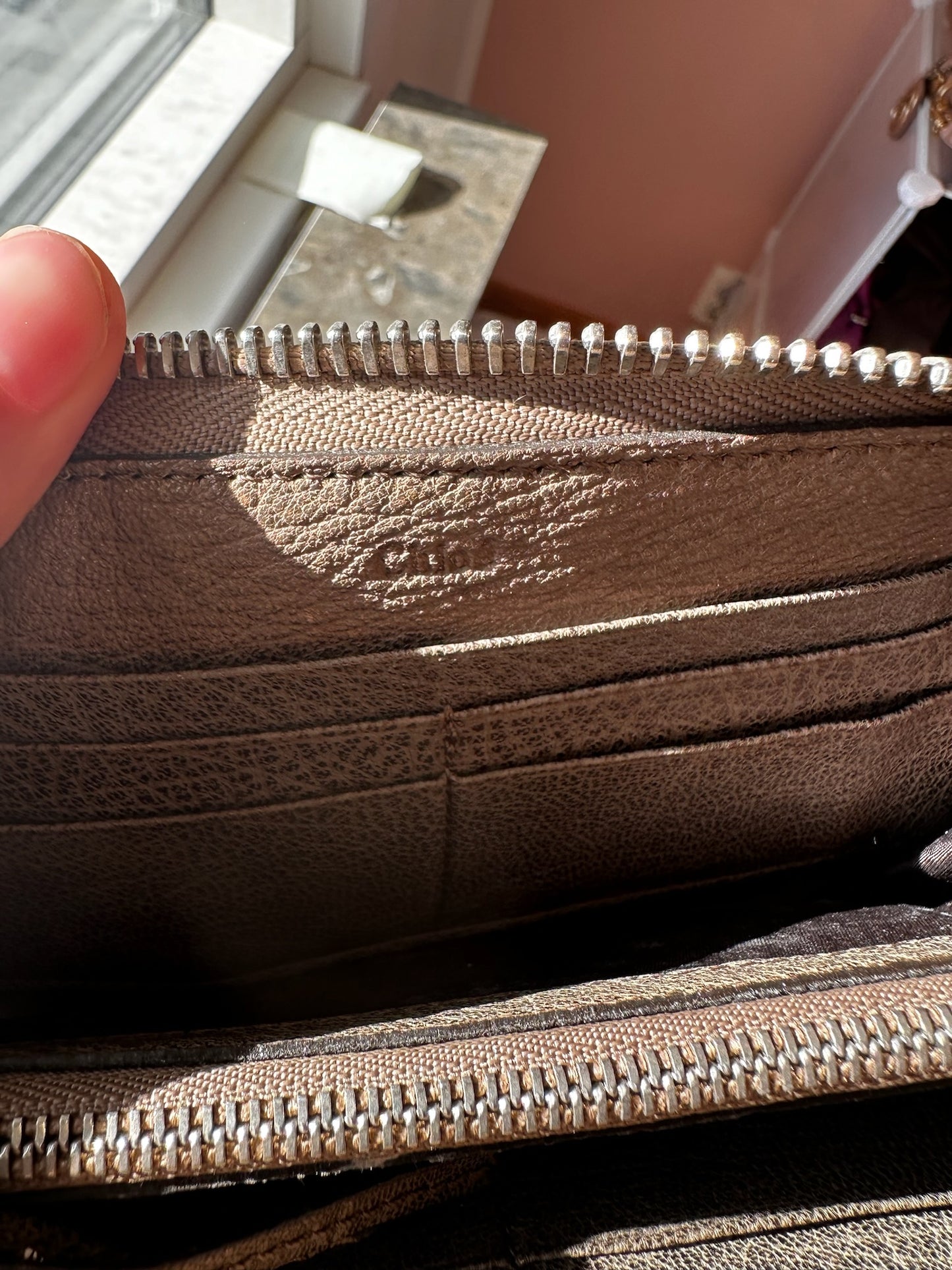 Chloé Paddington Wallet with Padlock – Brown Leather