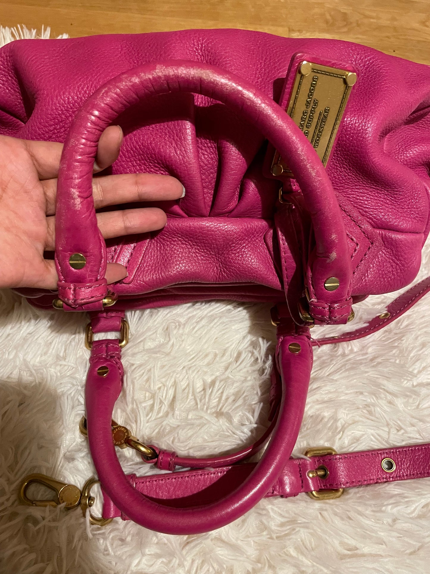 Marc by Marc Jacobs Classic Q Hillier Satchel – Hot Pink
