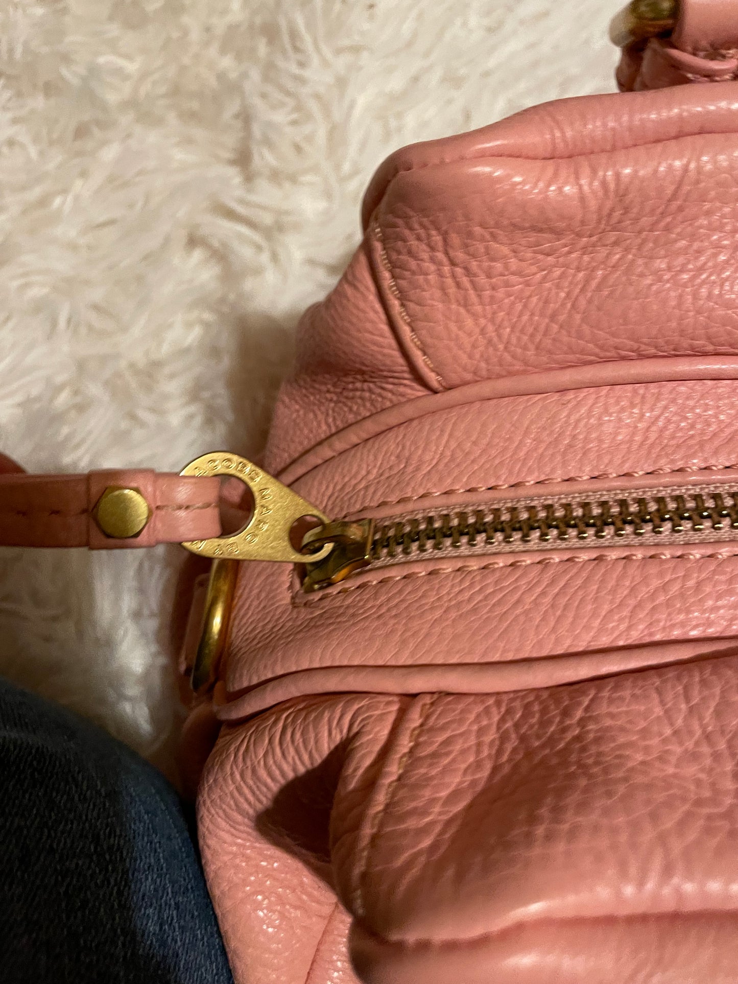Marc by Marc Jacobs Classic Q Baby Aidan Satchel in Blush Pink
