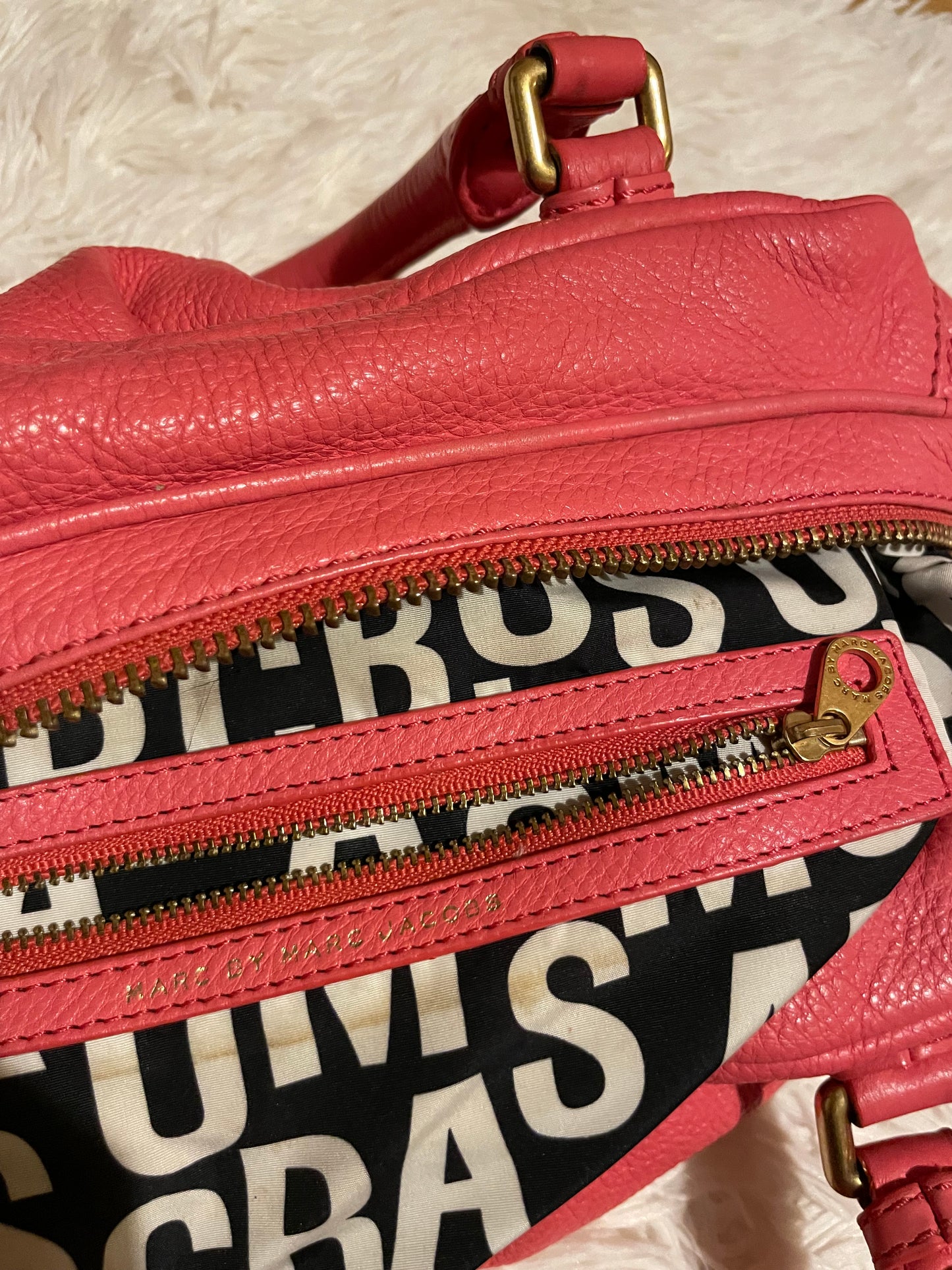 Marc by Marc Jacobs Classic Q Hillier Satchel – Coral Pink