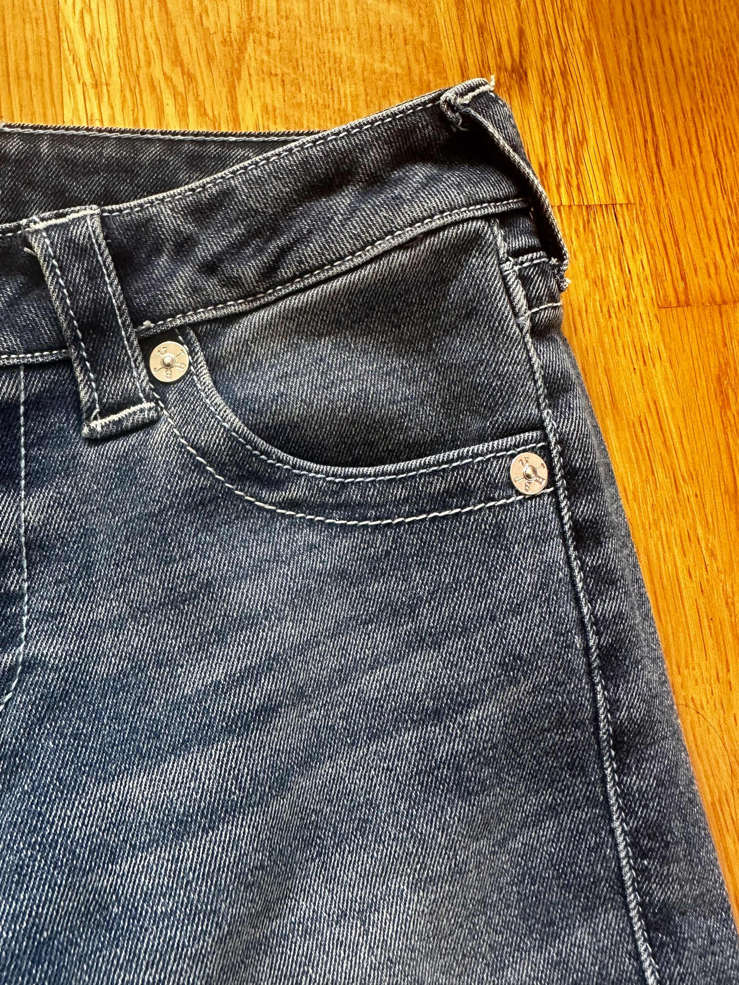 True Religion Ultra Low Rise Flare Jeans - Mørk Vask