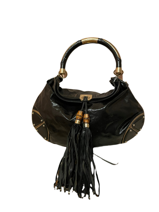 Gucci Indy Patent Ombre Leather Hobo Bag