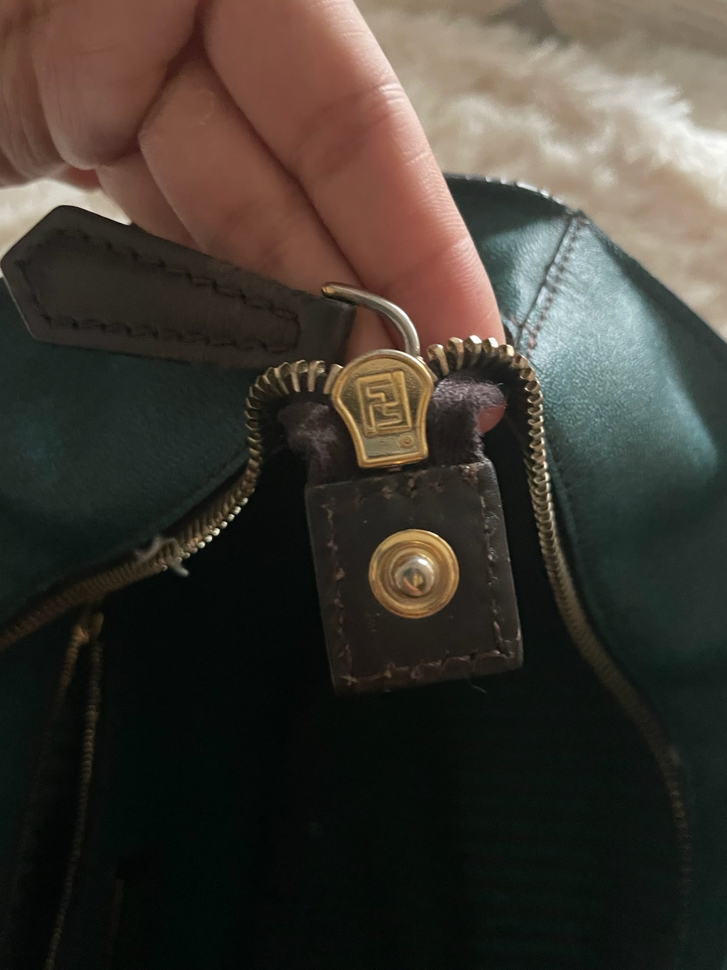 Fendi Zucca Canvas Tote Bag – Brown/Green