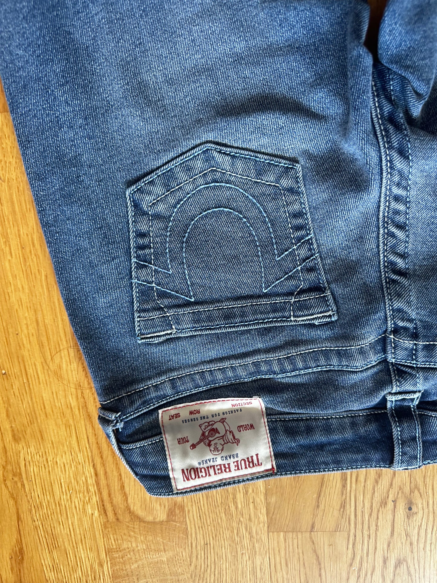True Religion Ultra Low Rise Flare Jeans - Mørk Vask