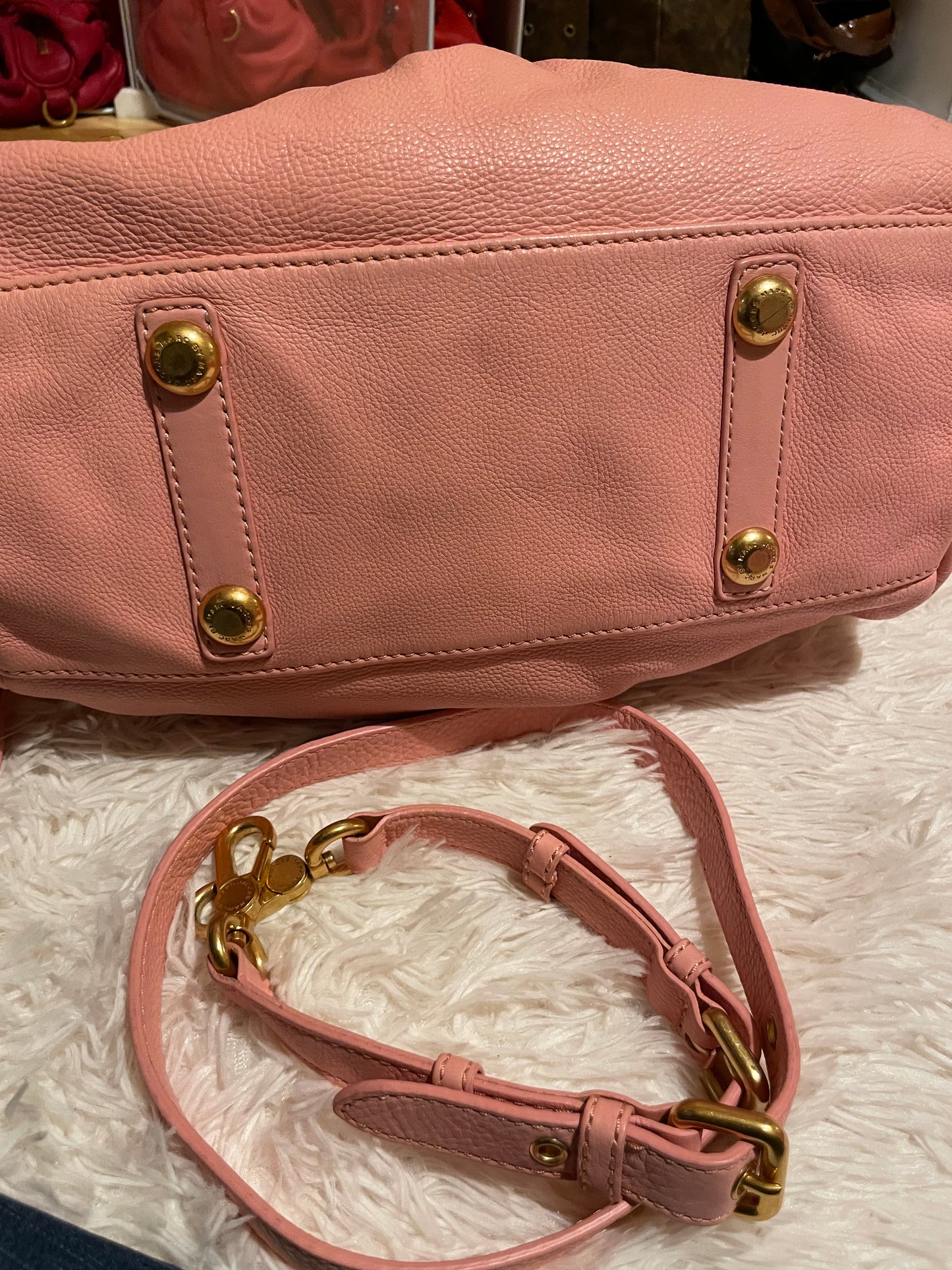 Marc by Marc Jacobs Classic Q Baby Aidan Satchel in Blush Pink