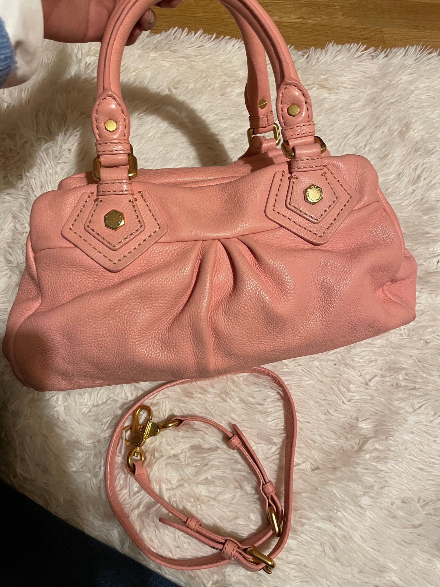 Marc by Marc Jacobs Classic Q Baby Aidan Satchel in Blush Pink