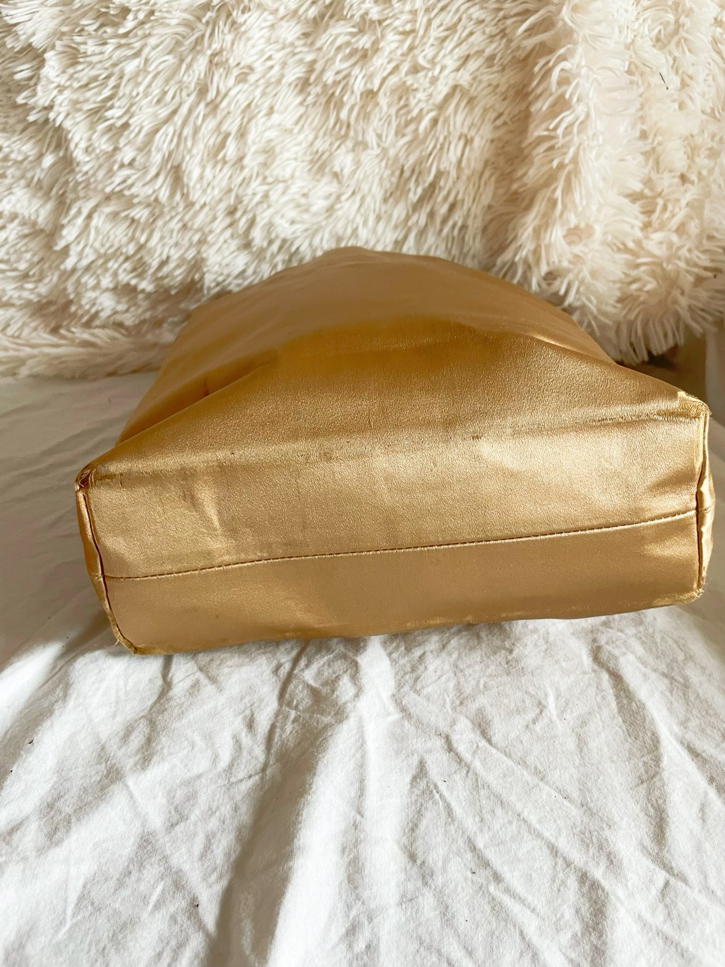 Prada Vintage Satin Tote Bag – Gold