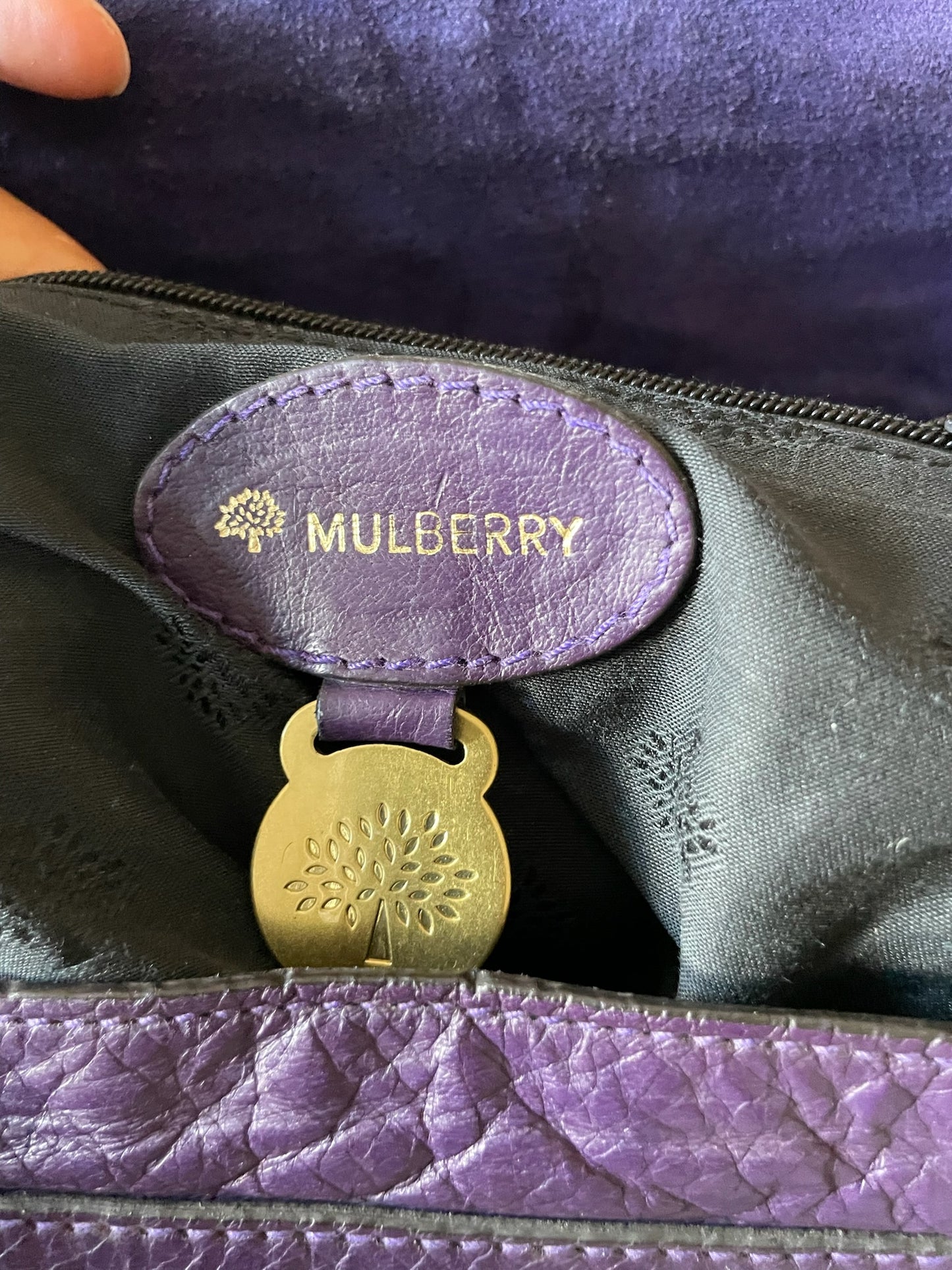 Mulberry Alexa Bag Medium – Plum Purple Leather