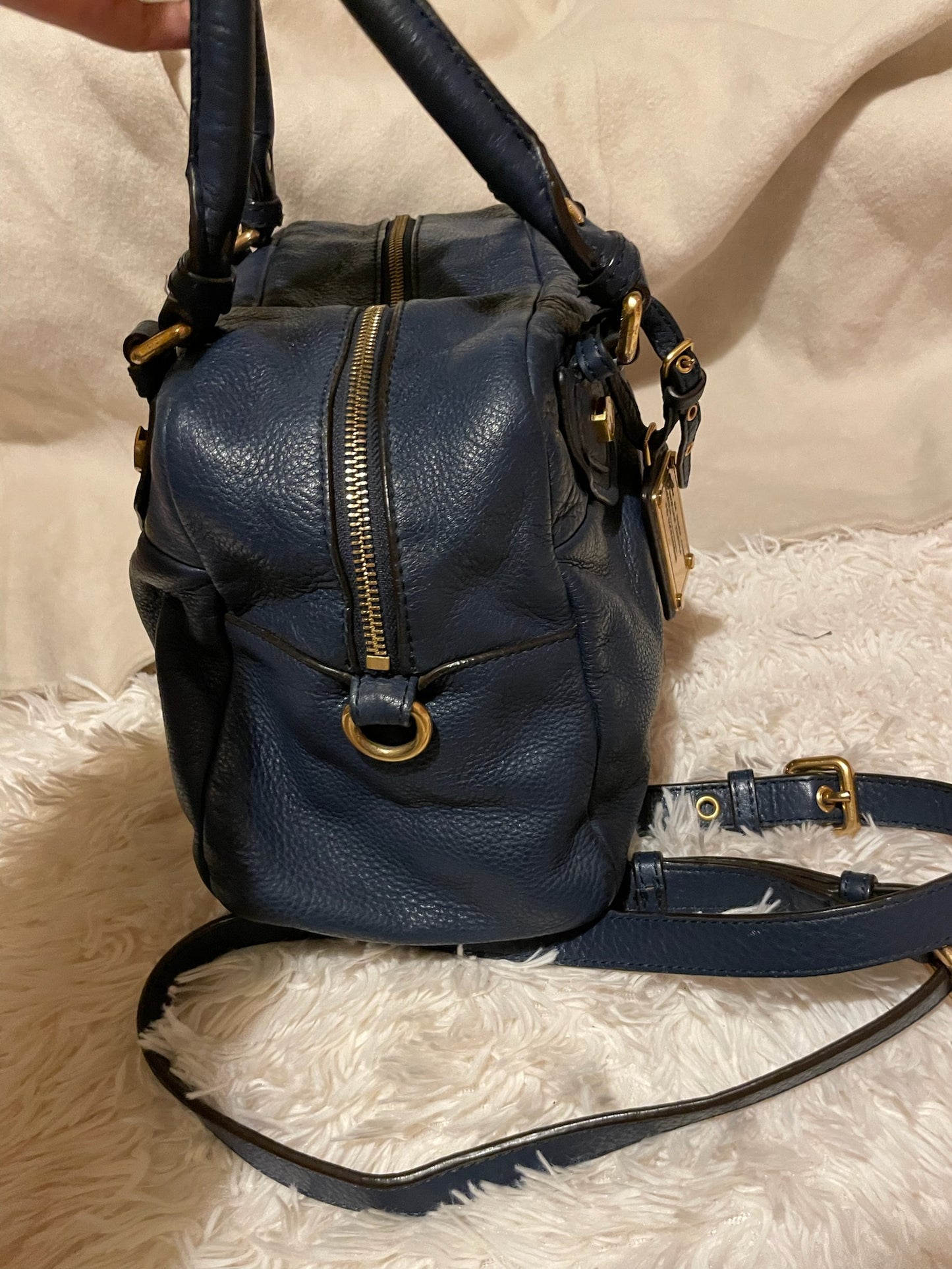 Marc by Marc Jacobs Classic Q Baby Aidan Satchel – Navy Blue