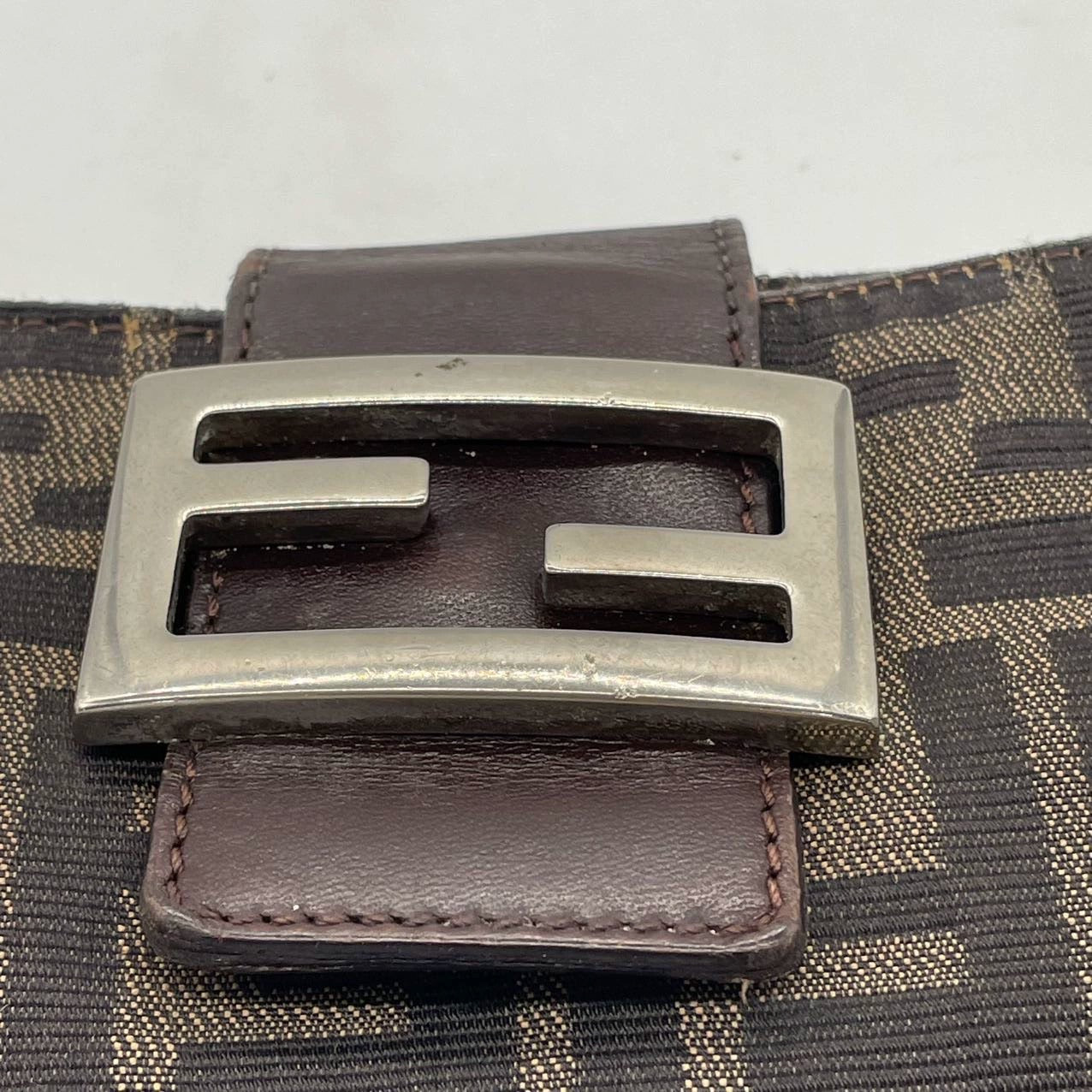 Fendi Baguette Bag – FF Monogram Canvas, Brown