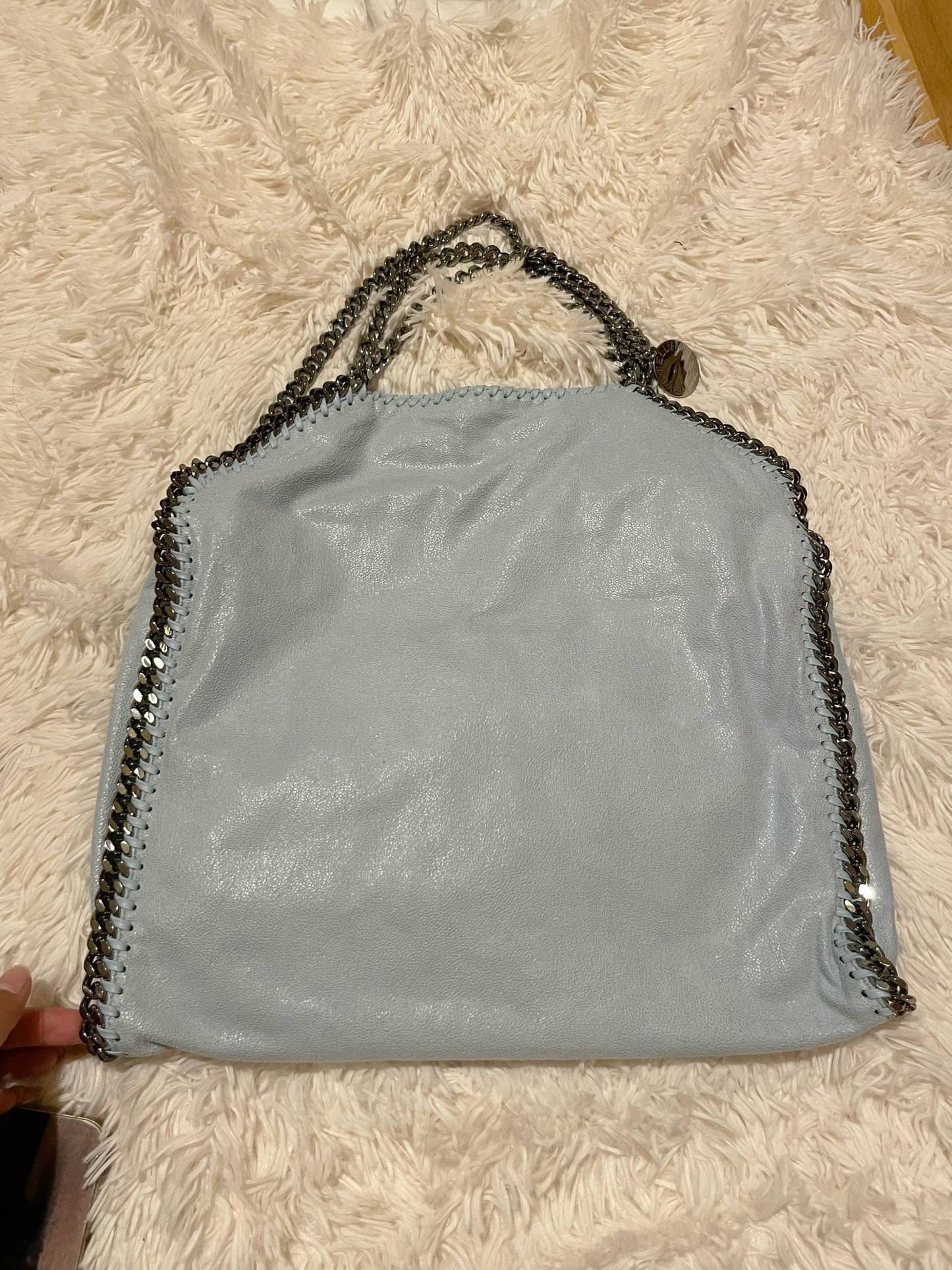 Stella McCartney Falabella Fold Over Tote – Light Blue