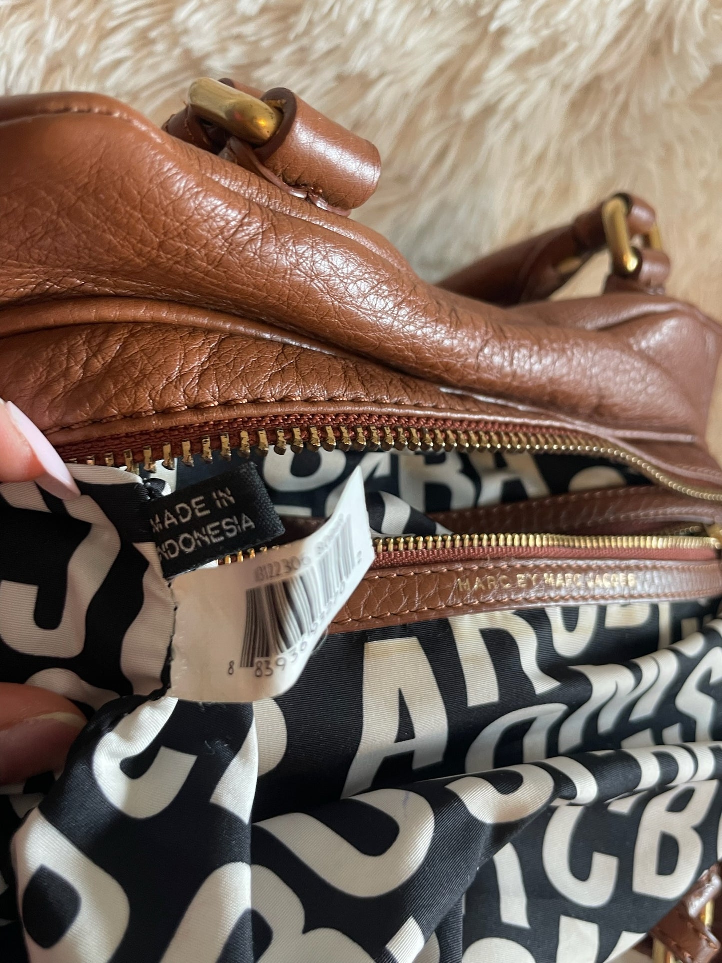 Marc by Marc Jacobs Classic Q Baby Aidan Satchel Bag– Brown
