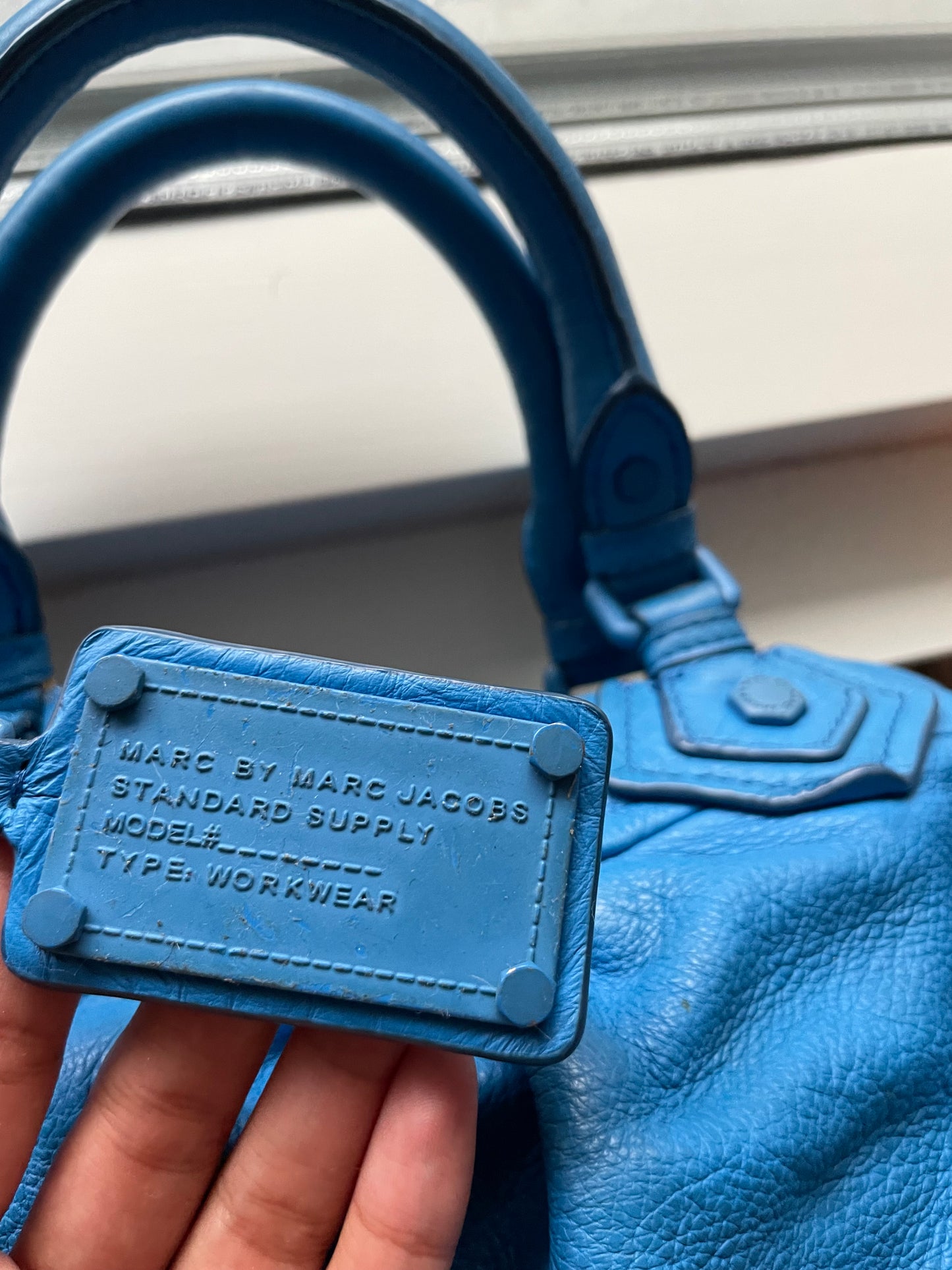 Marc by Marc Jacobs Classic Q Bag Baby Aidan Satchel – Blå