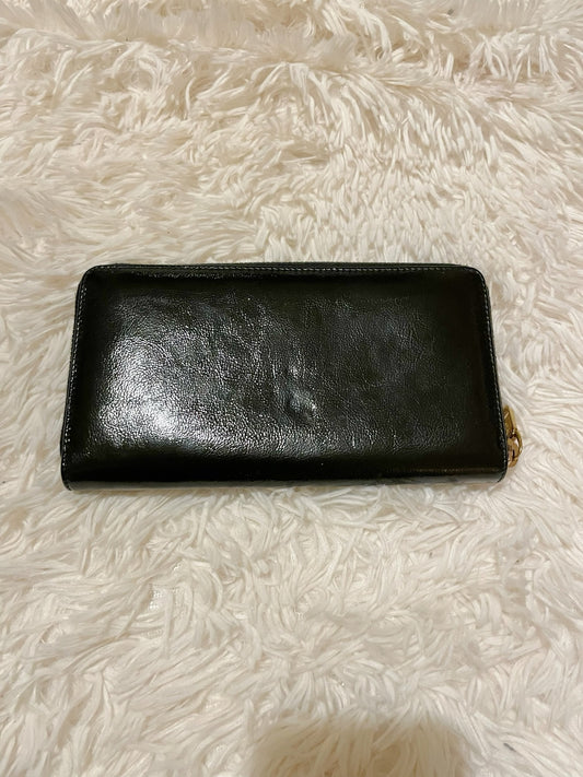 Saint Laurent Black Monogram Leather Wallet – YSL Logo Embossed