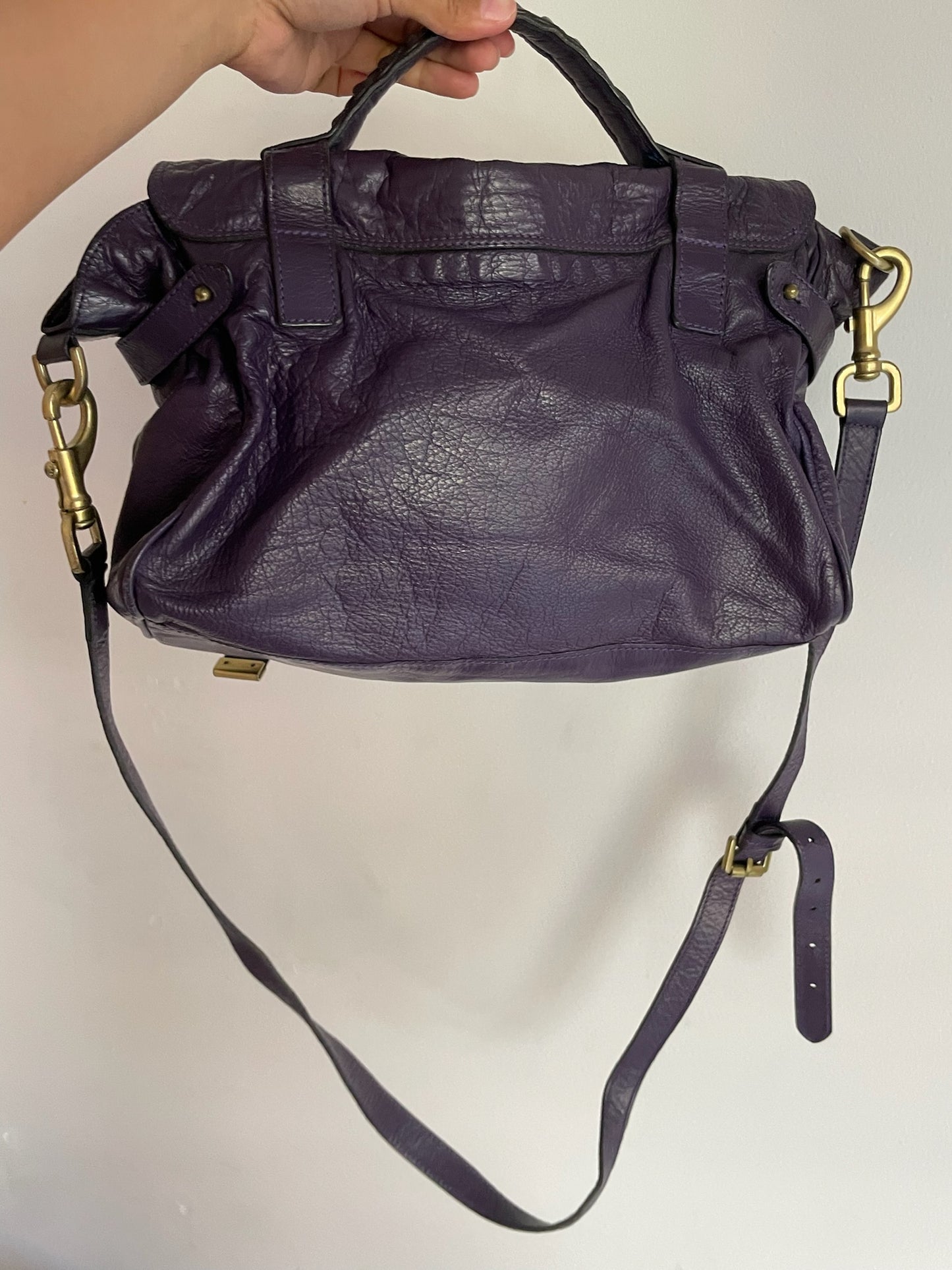 Mulberry Alexa Bag Medium – Plum Purple Leather