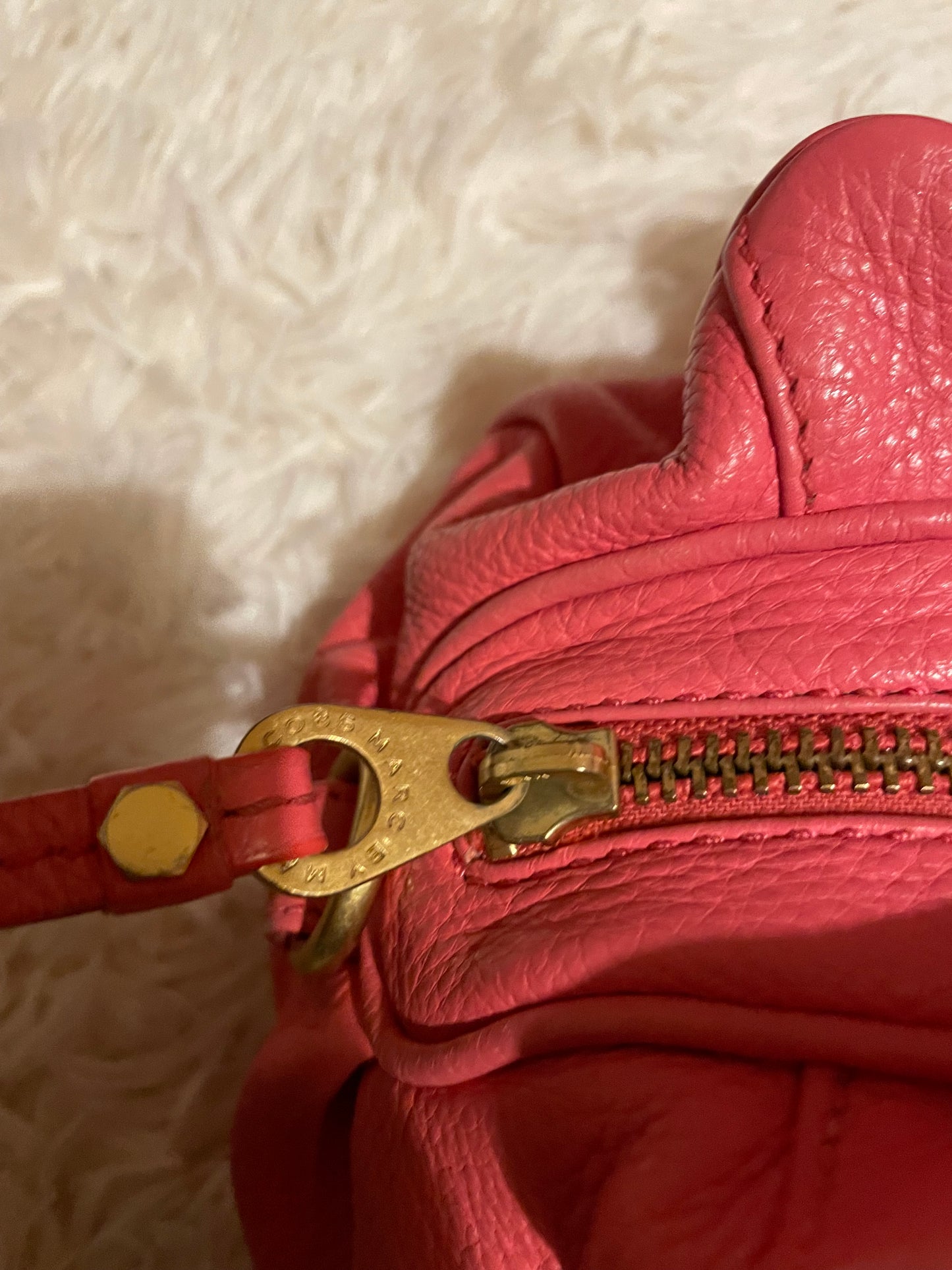 Marc by Marc Jacobs Classic Q Hillier Satchel – Coral Pink