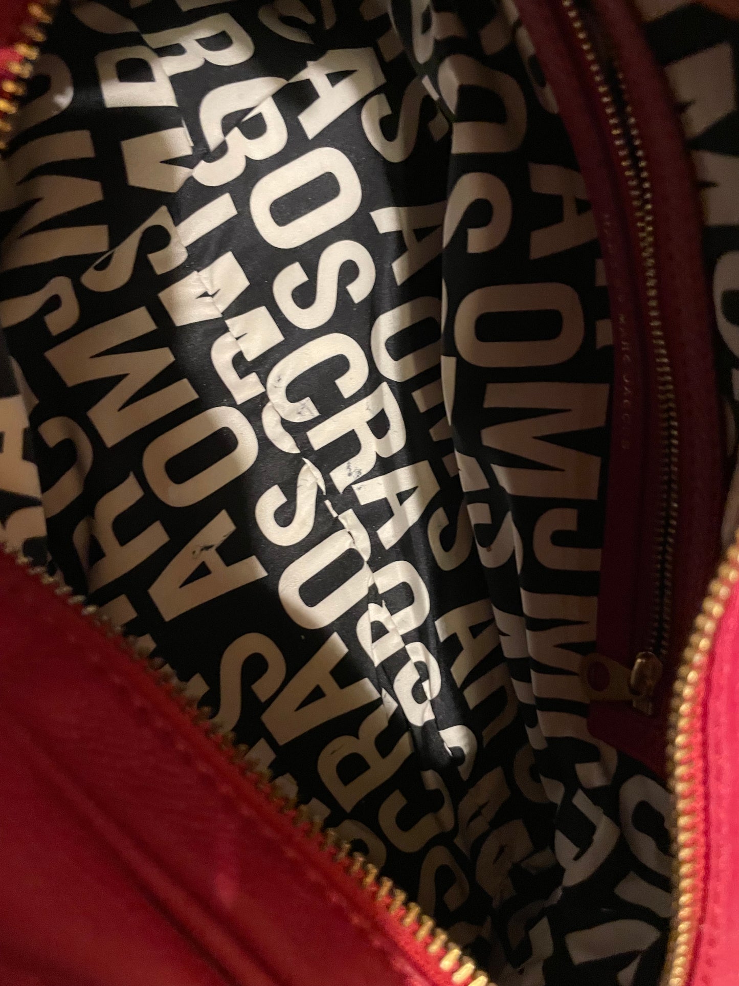 Marc by Marc Jacobs Classic Q Baby Aidan Satchel in Deep Red