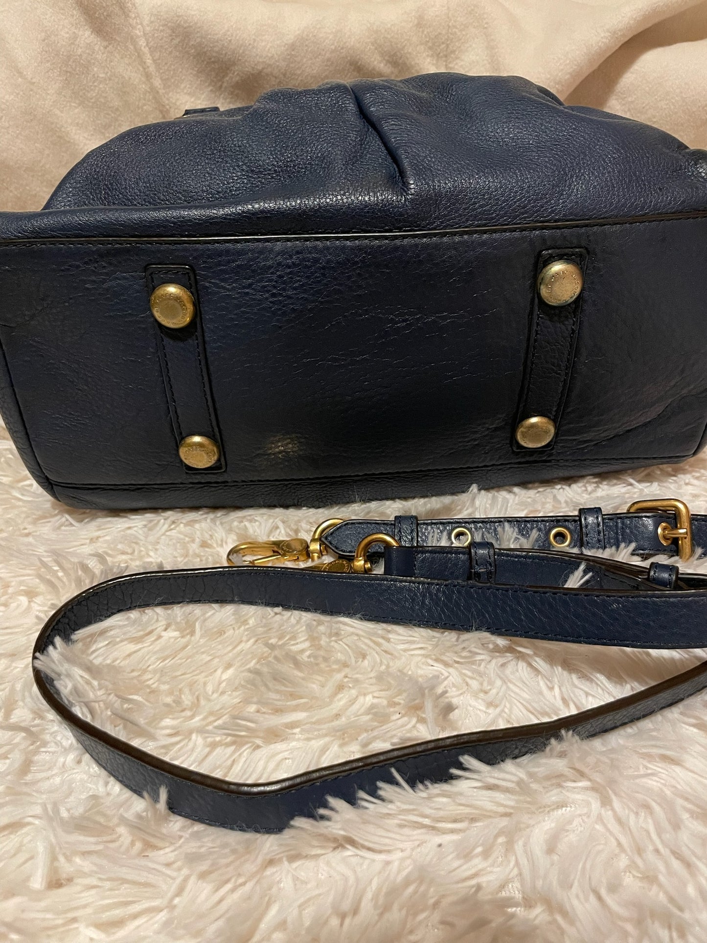 Marc by Marc Jacobs Classic Q Baby Aidan Satchel – Navy Blue