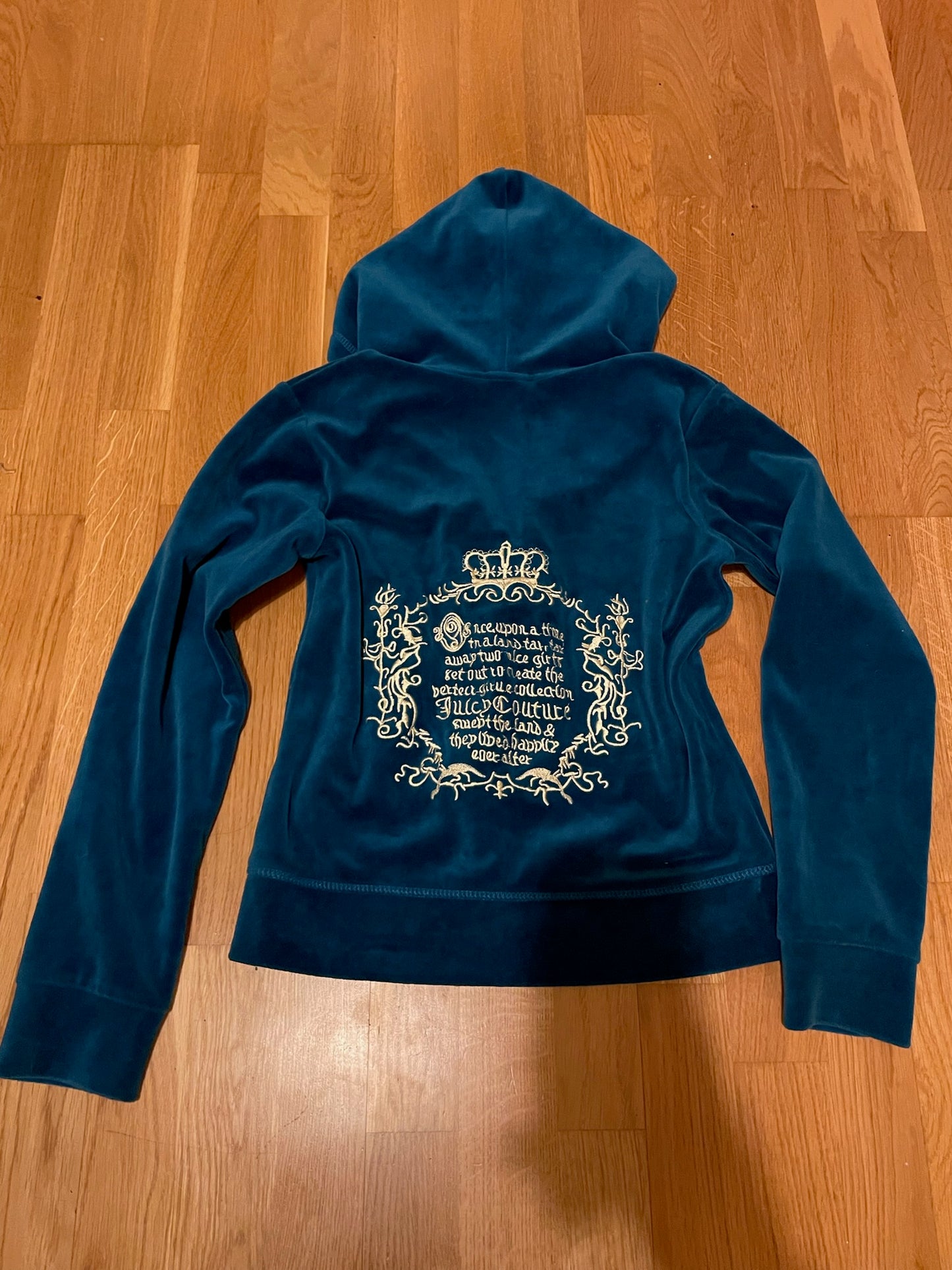Juicy Couture Velour Tracksuit Set – Teal Blue, Hoodie & Pants