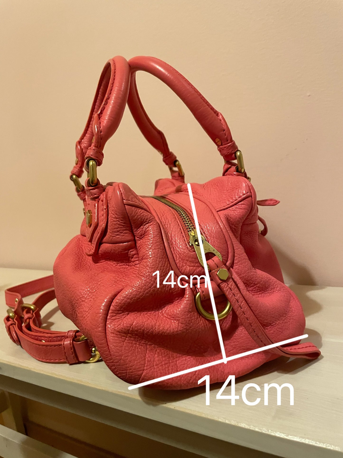 Marc by Marc Jacobs Classic Q Hillier Satchel – Coral Pink
