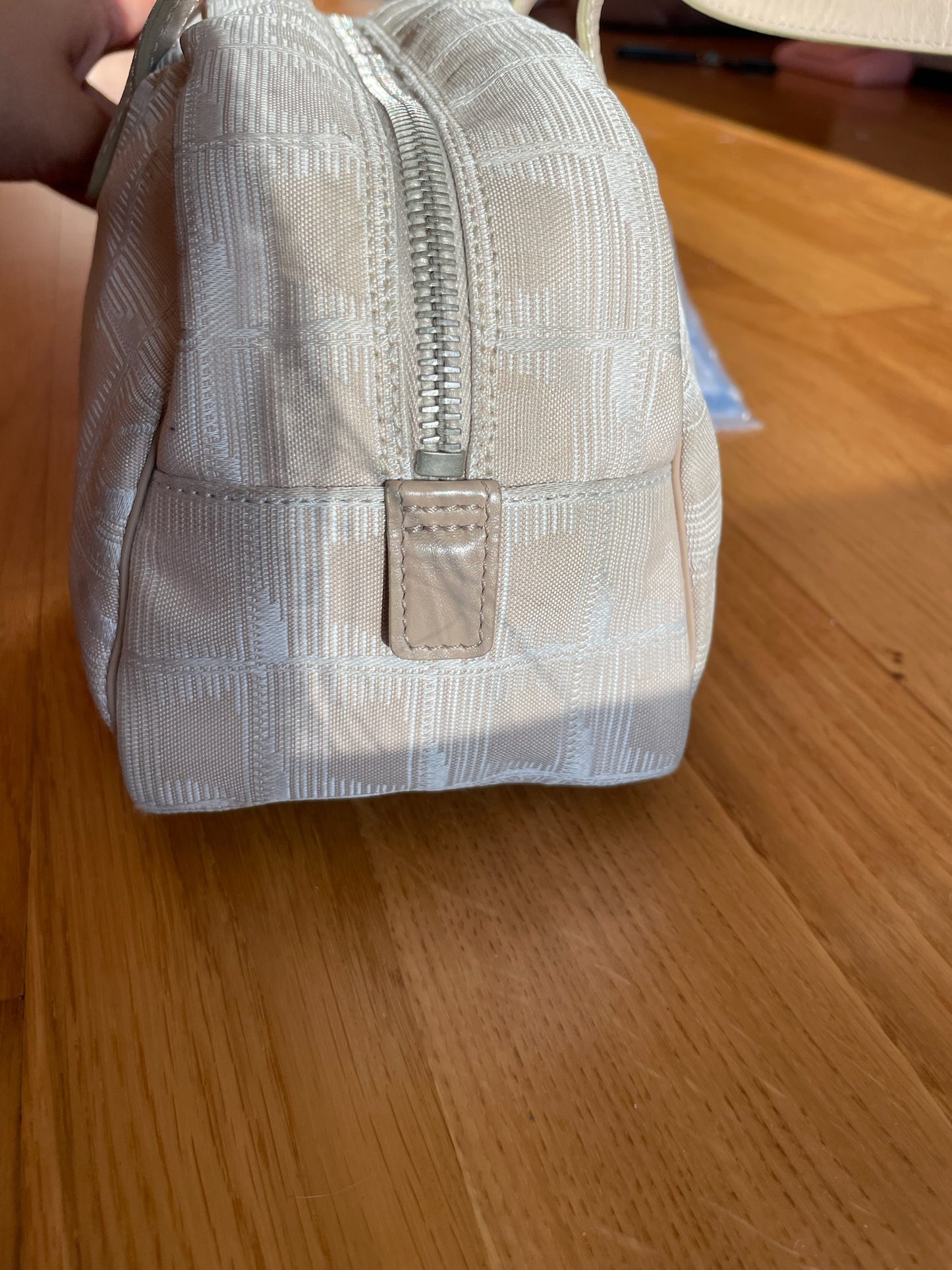 Chanel Cambon Ligne Bowling Bag – Ivory Jacquard with Leather Trim