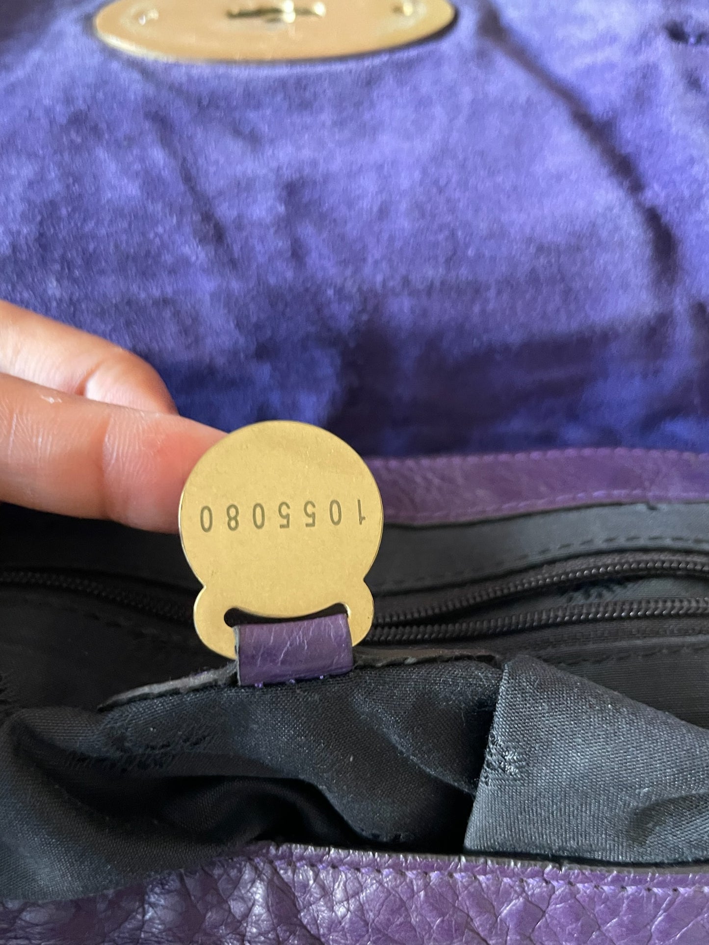 Mulberry Alexa Bag Medium – Plum Purple Leather