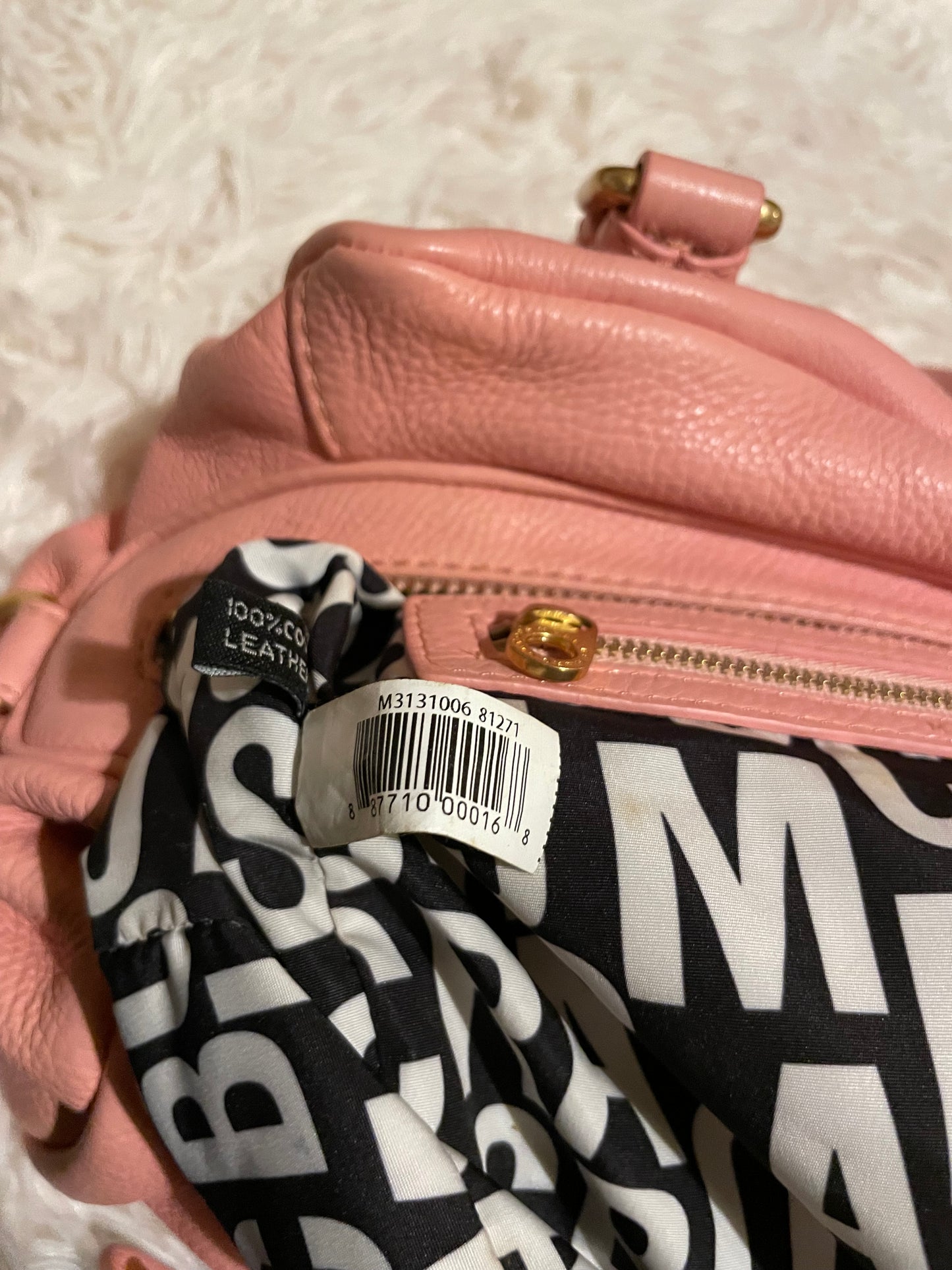 Marc by Marc Jacobs Classic Q Baby Aidan Satchel in Blush Pink