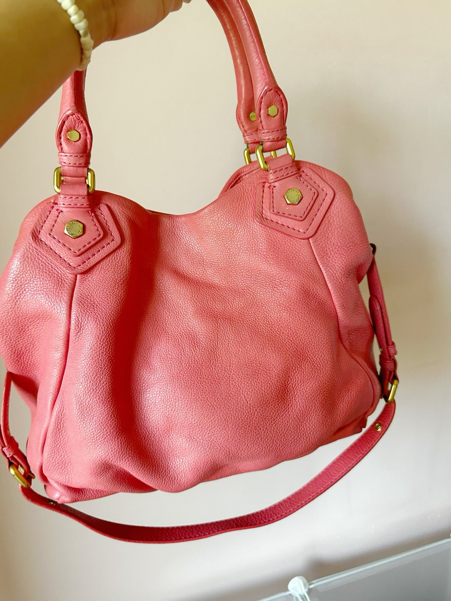 Marc by Marc Jacobs Classic Q Hillier Hobo Bag– Pink