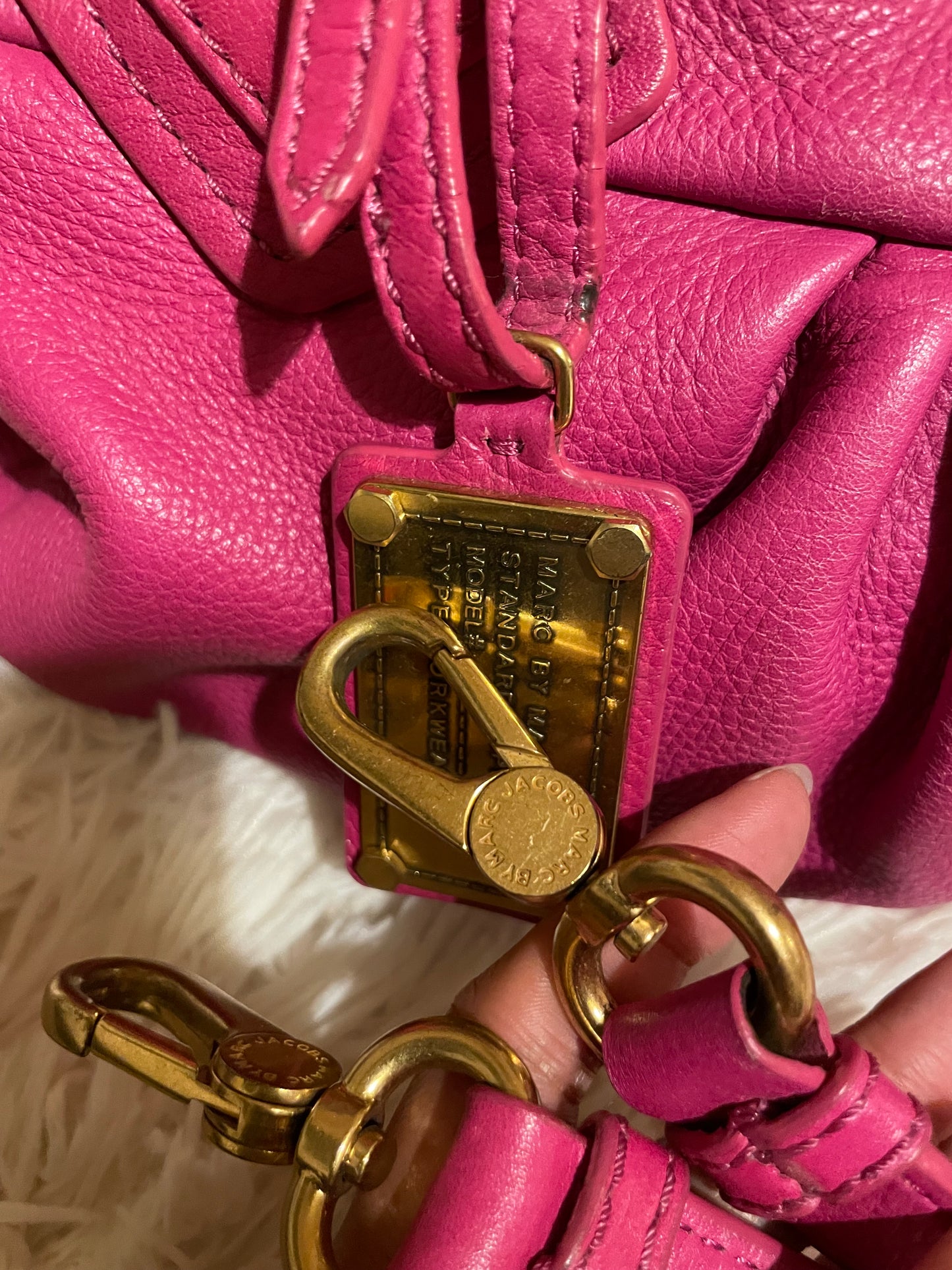 Marc by Marc Jacobs Classic Q Hillier Satchel – Hot Pink