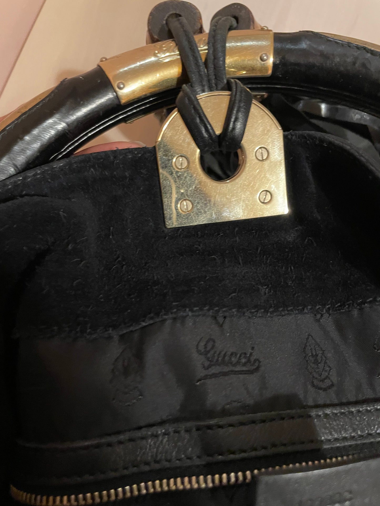 Gucci Indy Patent Ombre Leather Hobo Bag