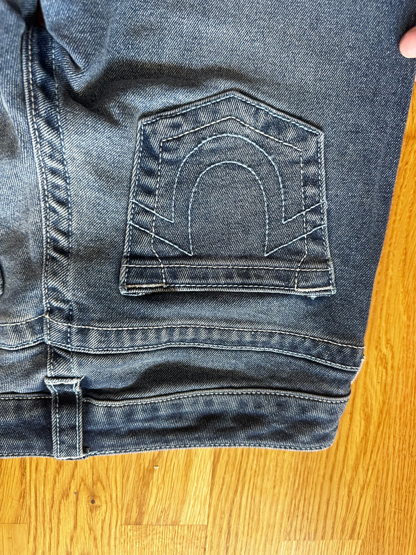 True Religion Ultra Low Rise Flare Jeans - Mørk Vask
